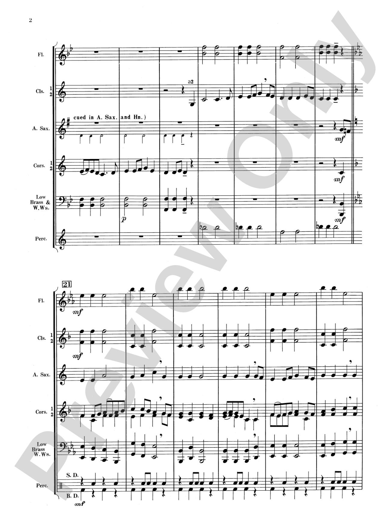 Simple Gifts (Shaker Folk Tune): Concert Band Conductor Score & Parts