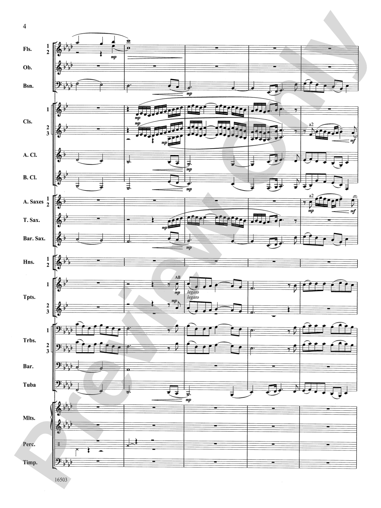 A Winter's Carol: Concert Band Conductor Score & Parts