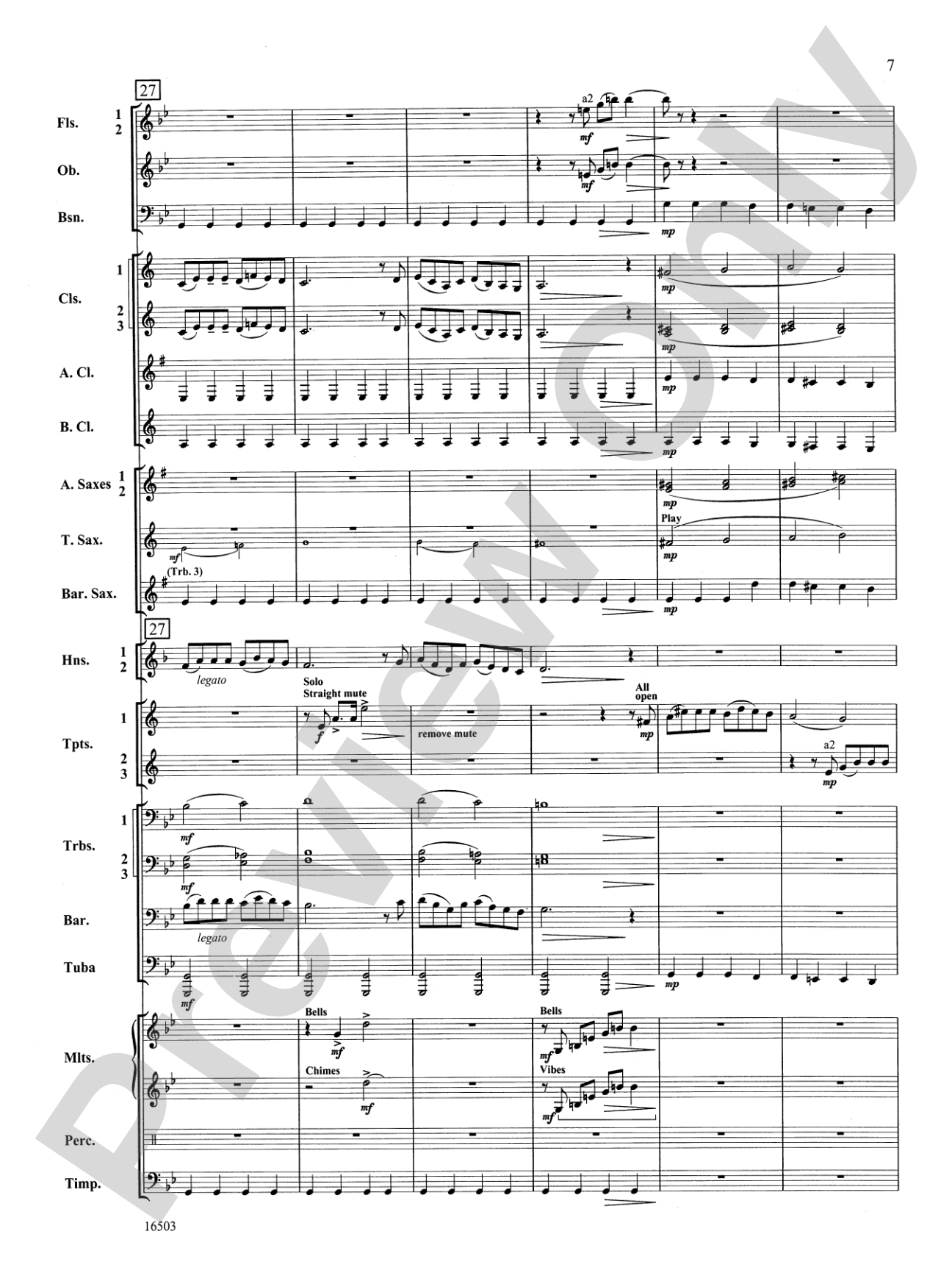 A Winter's Carol: Concert Band Conductor Score & Parts
