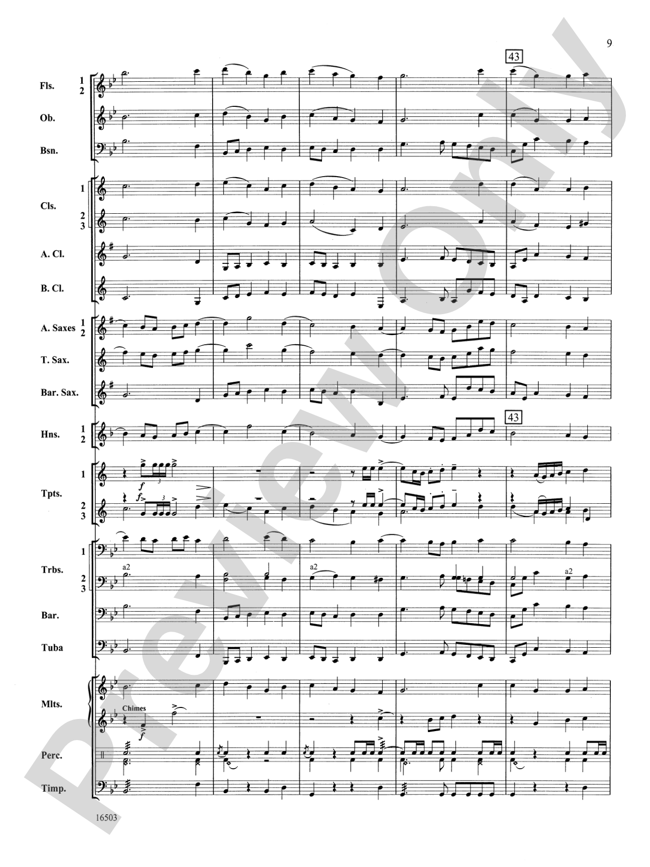 A Winter's Carol: Concert Band Conductor Score & Parts