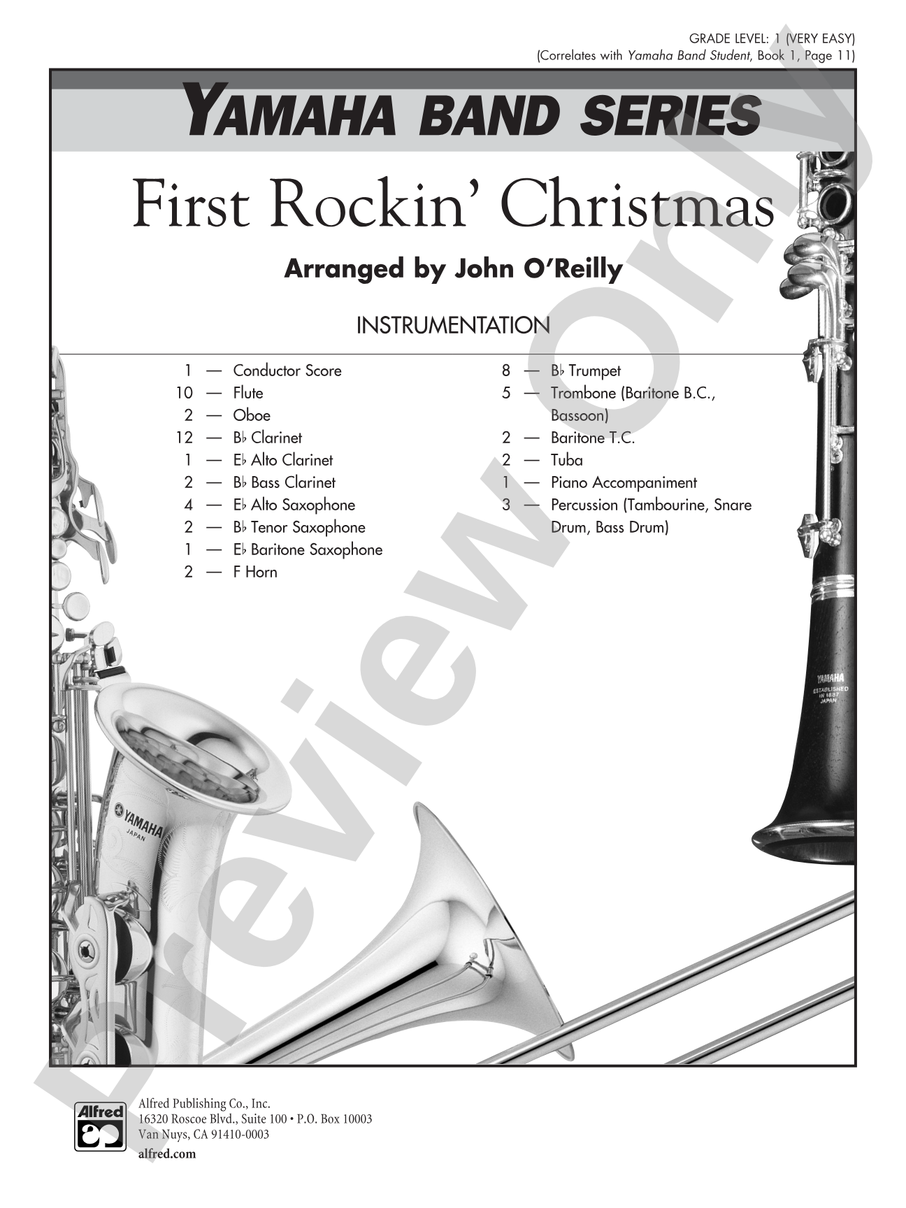 First Rockin' Christmas: Concert Band Conductor Score & Parts