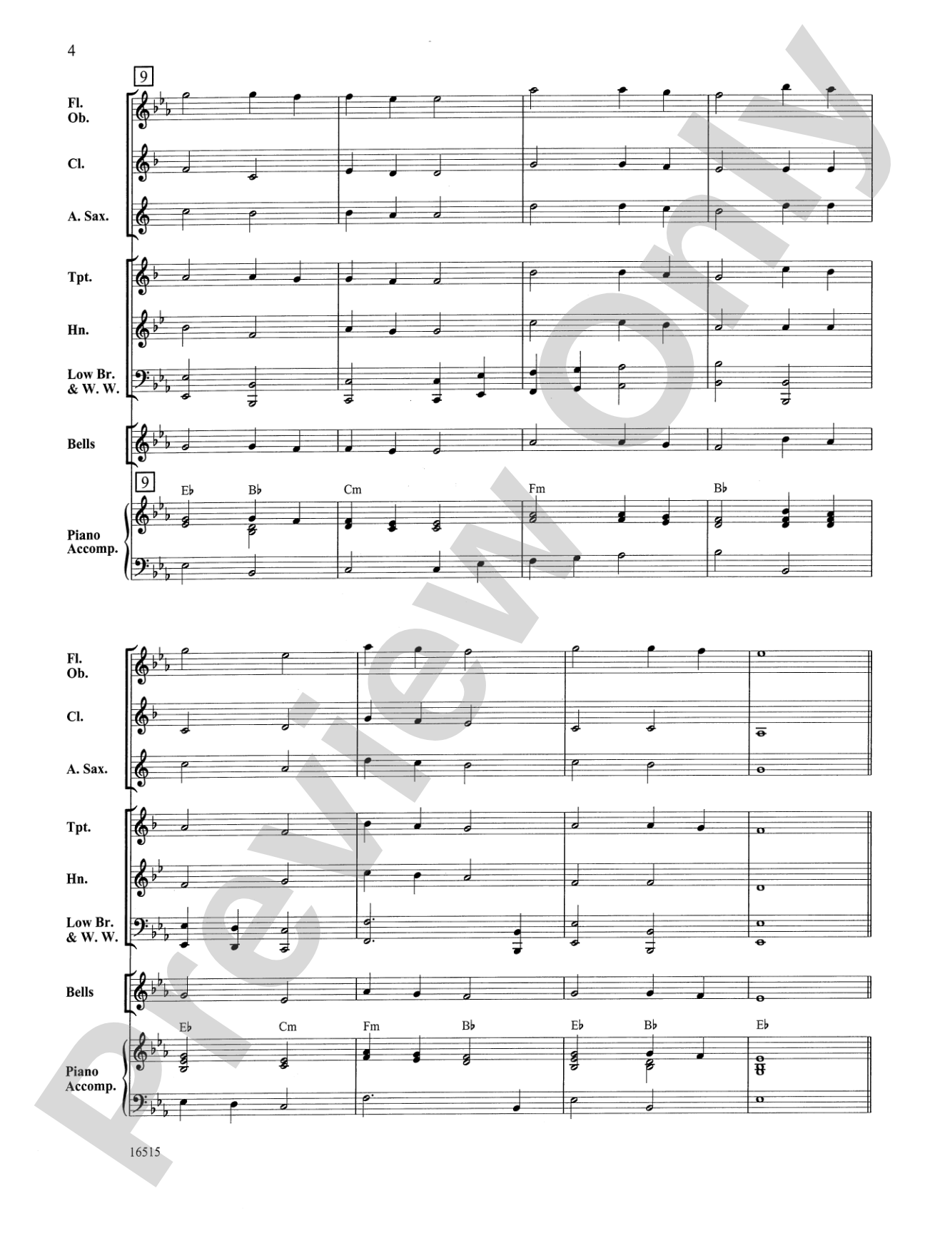 Three Warm-Up Chorales: Concert Band Conductor Score & Parts