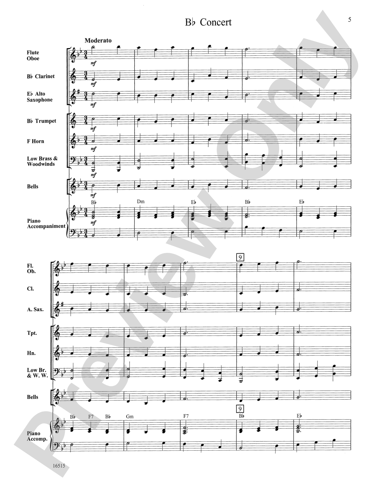 Three Warm-Up Chorales: Concert Band Conductor Score & Parts