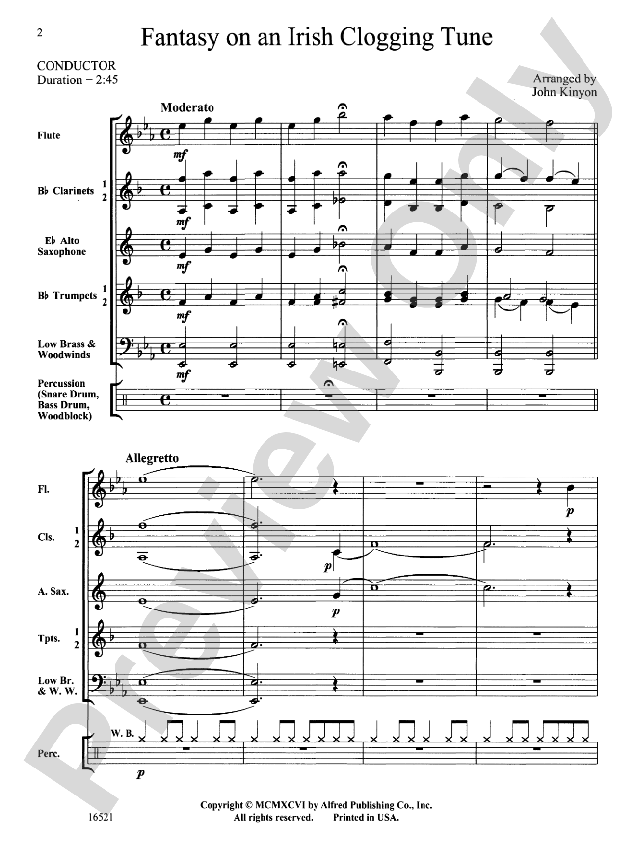 Fantasy on an Irish Clogging Tune: Score