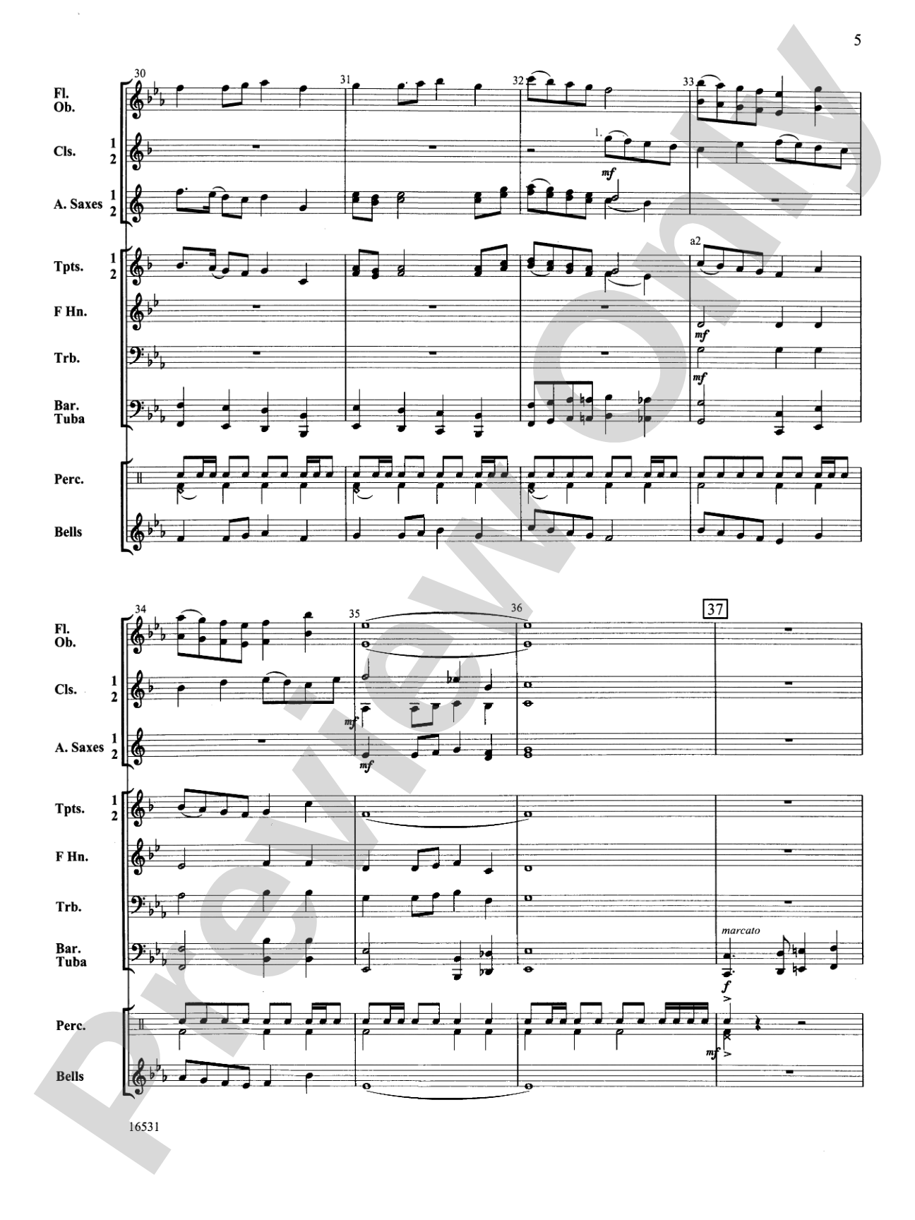 Valley Vista March: Concert Band Conductor Score & Parts
