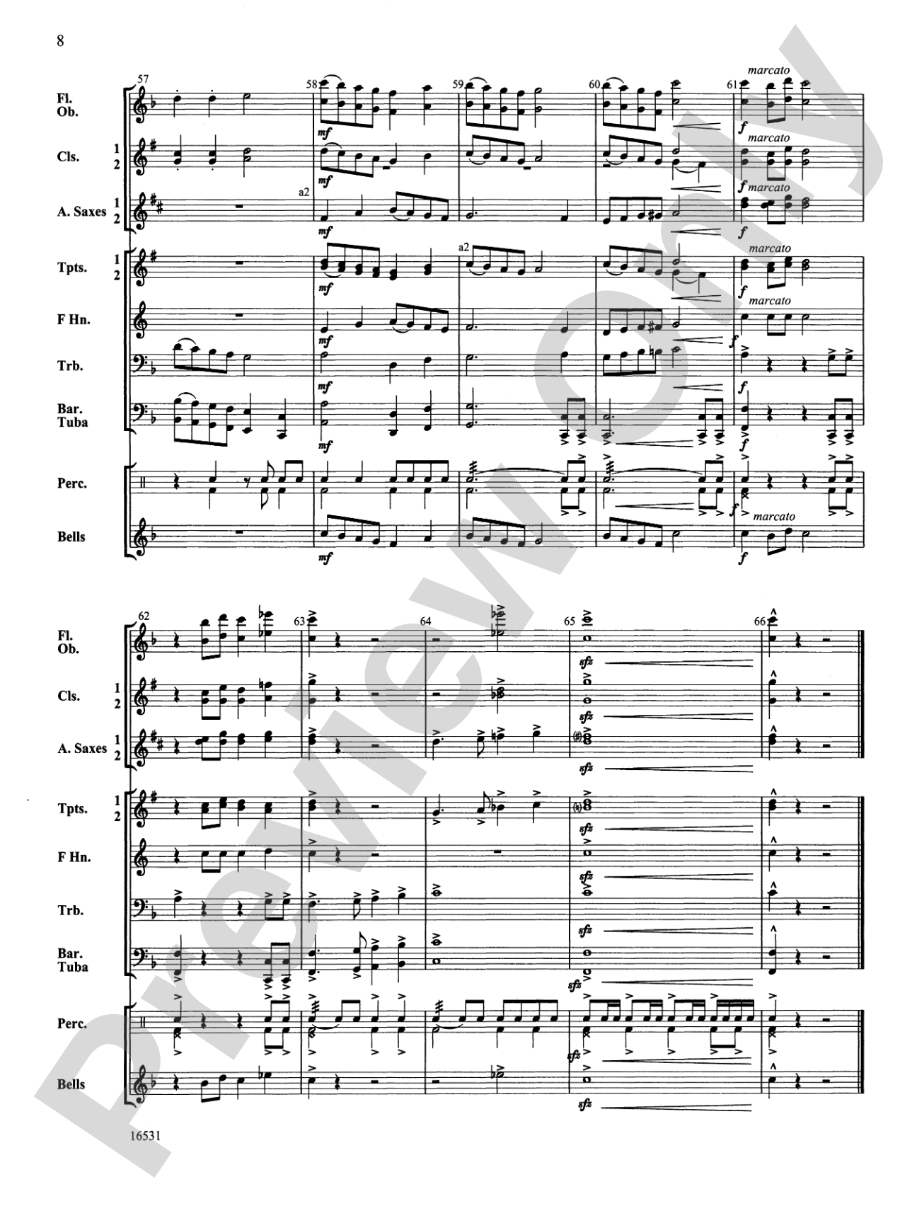 Valley Vista March: Concert Band Conductor Score & Parts