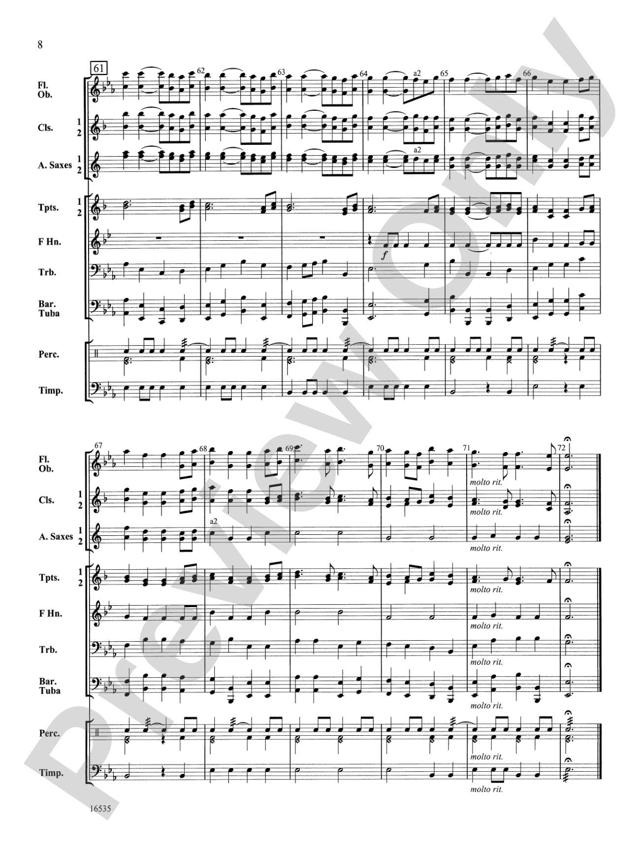 La Rejouissance from Royal Fireworks Music: Score