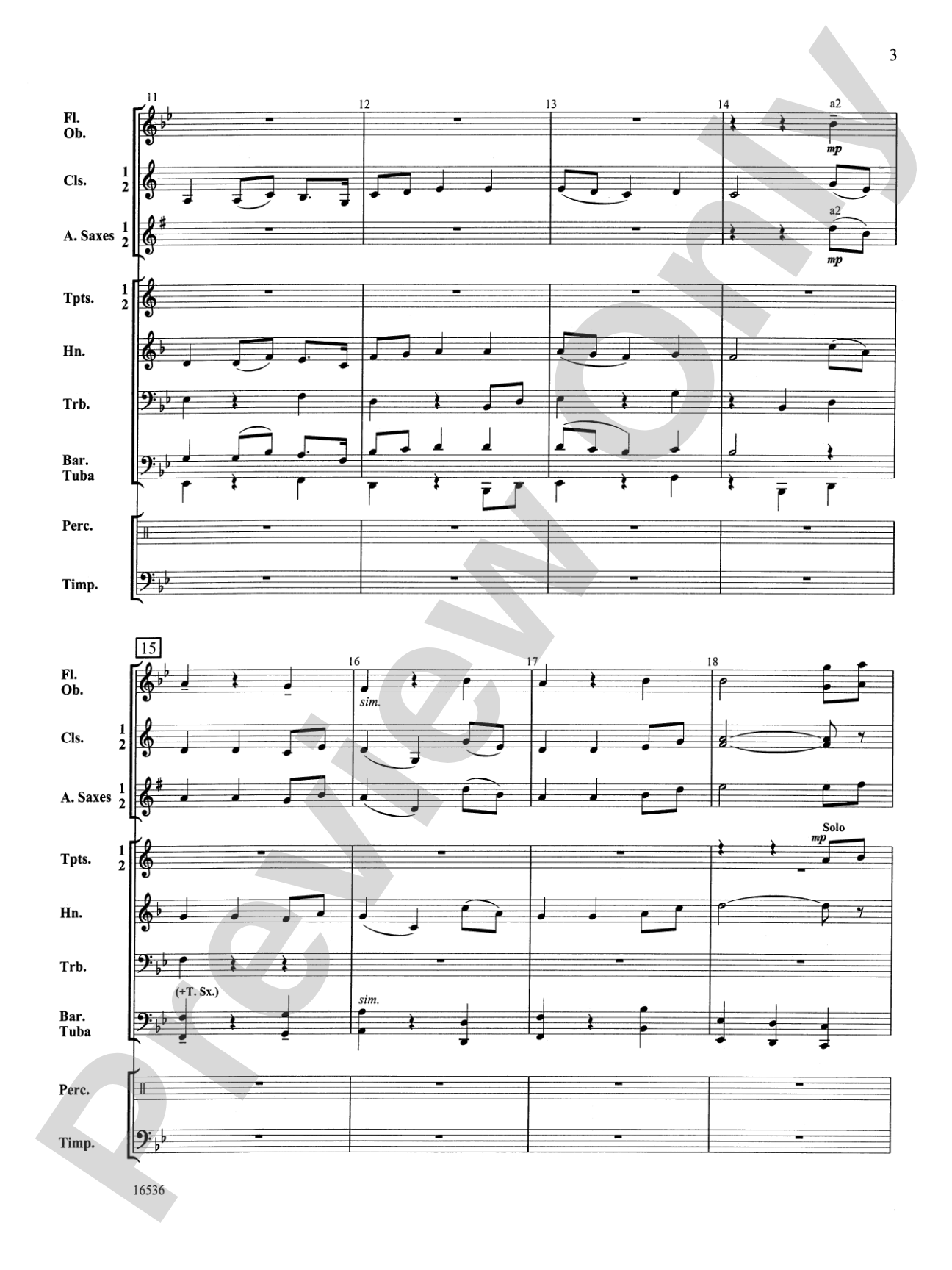 Jupiter from "The Planets": Score