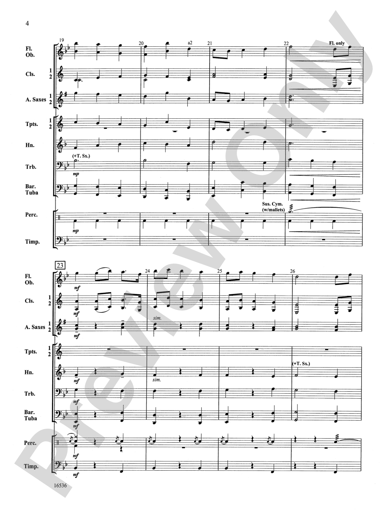 Jupiter from "The Planets": Score