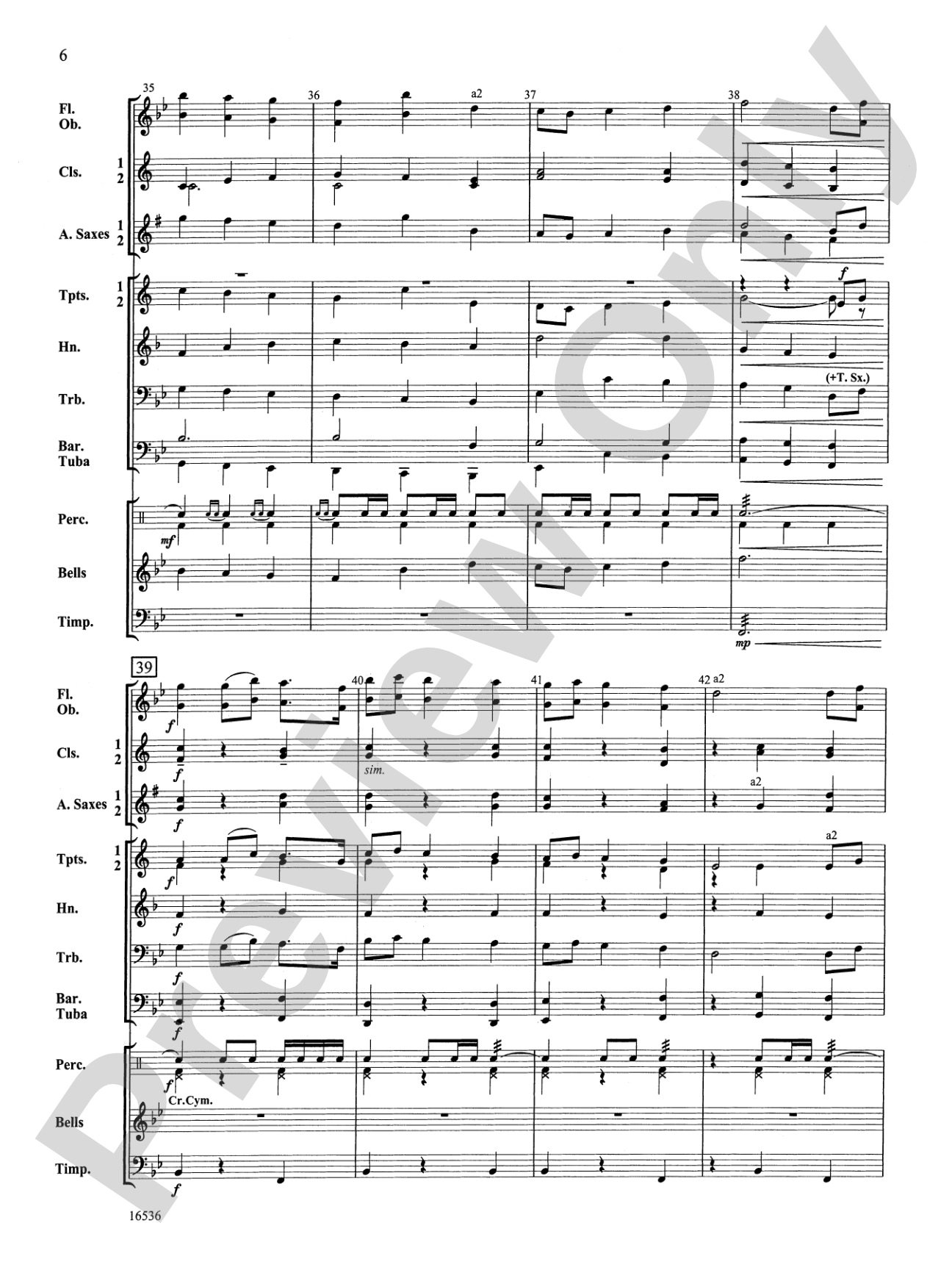 Jupiter from "The Planets": Score