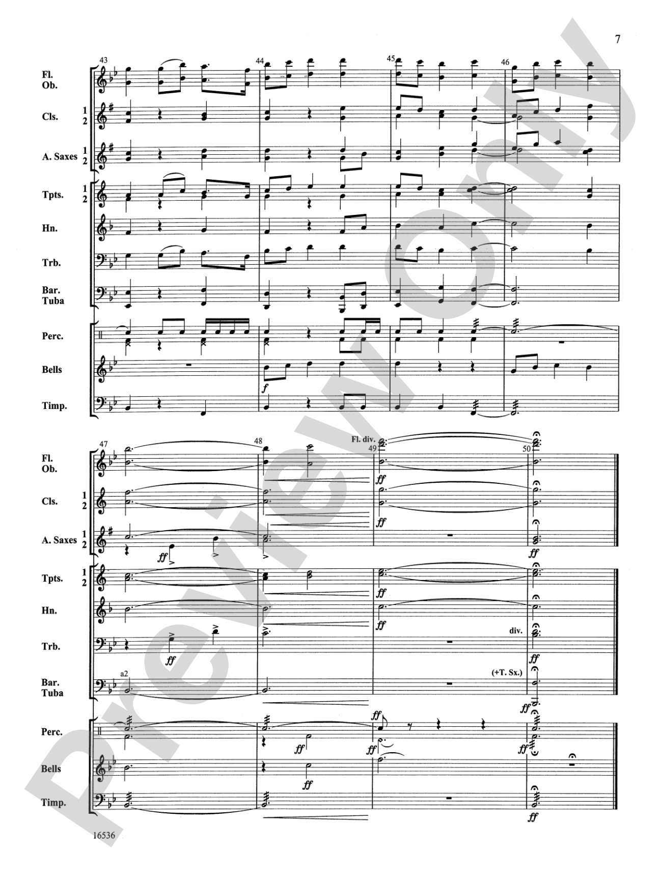 Jupiter from "The Planets": Score
