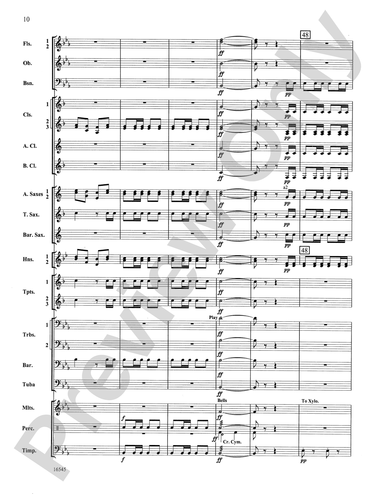 William Tell Overture: Concert Band Conductor Score & Parts