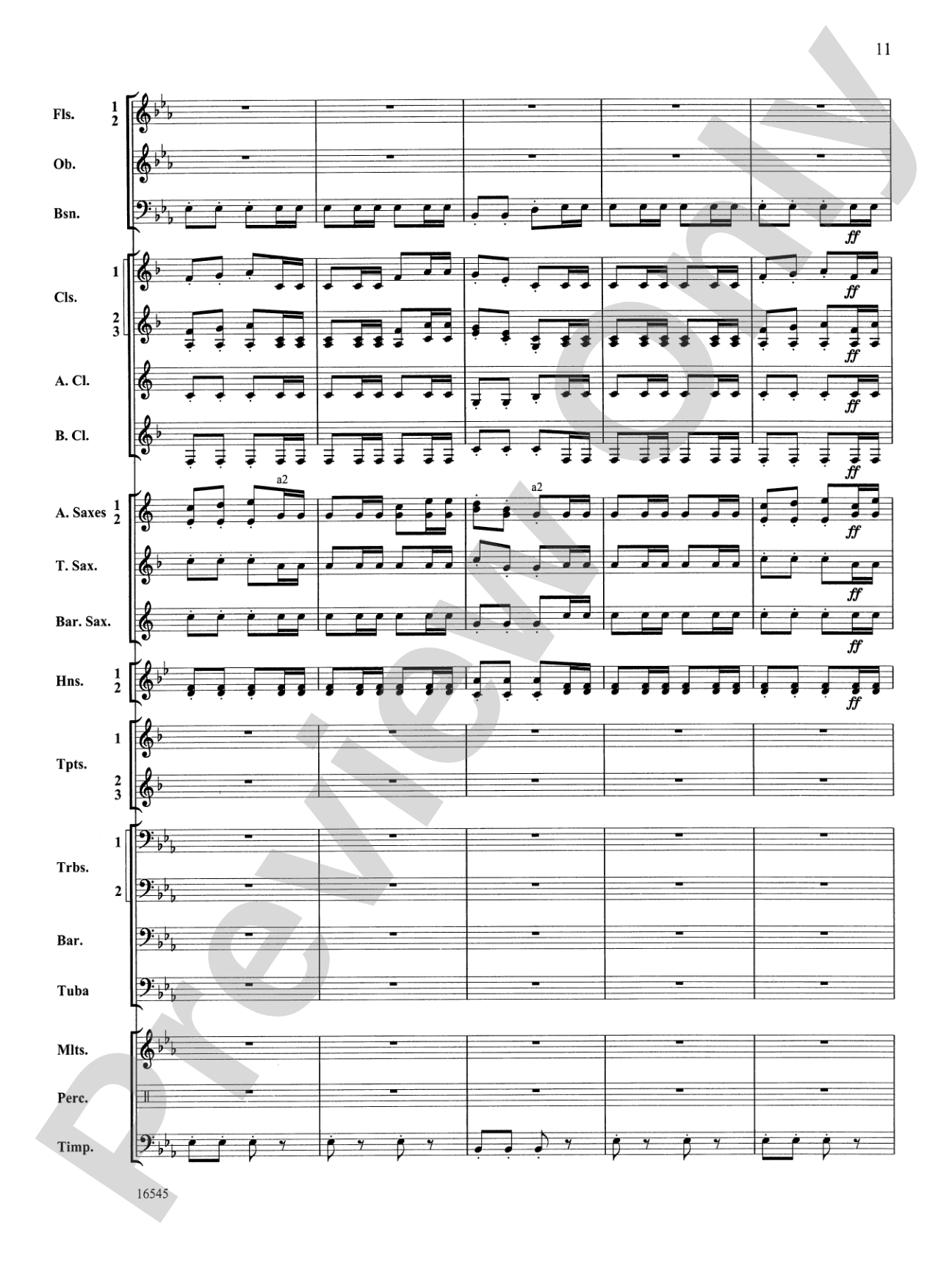 William Tell Overture: Concert Band Conductor Score & Parts