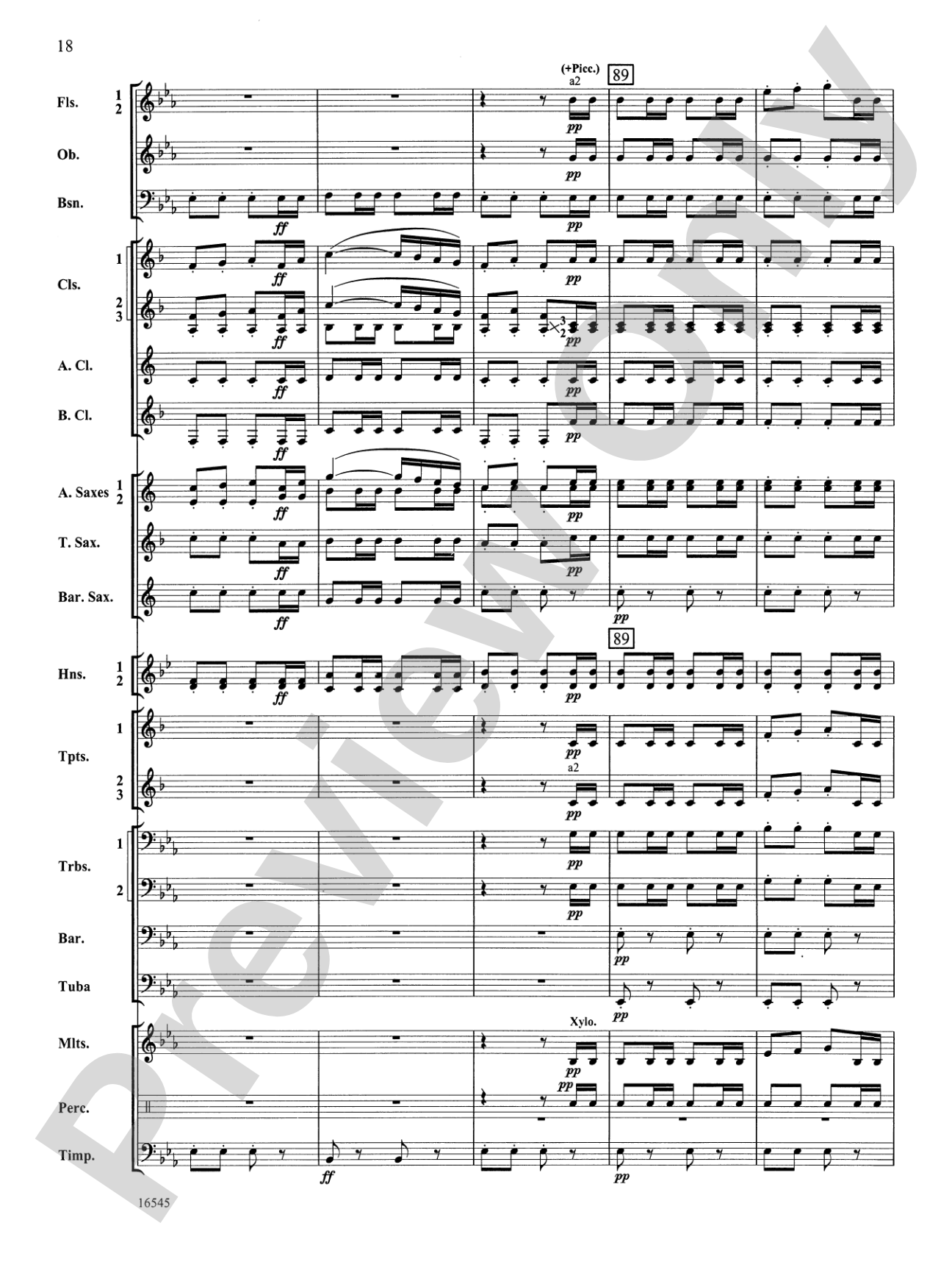 William Tell Overture: Concert Band Conductor Score & Parts