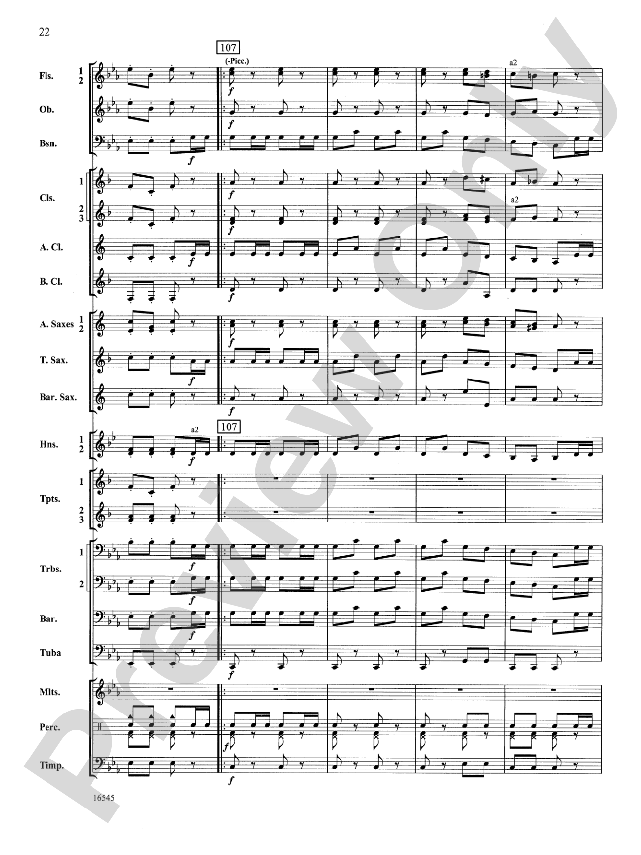 William Tell Overture: Concert Band Conductor Score & Parts