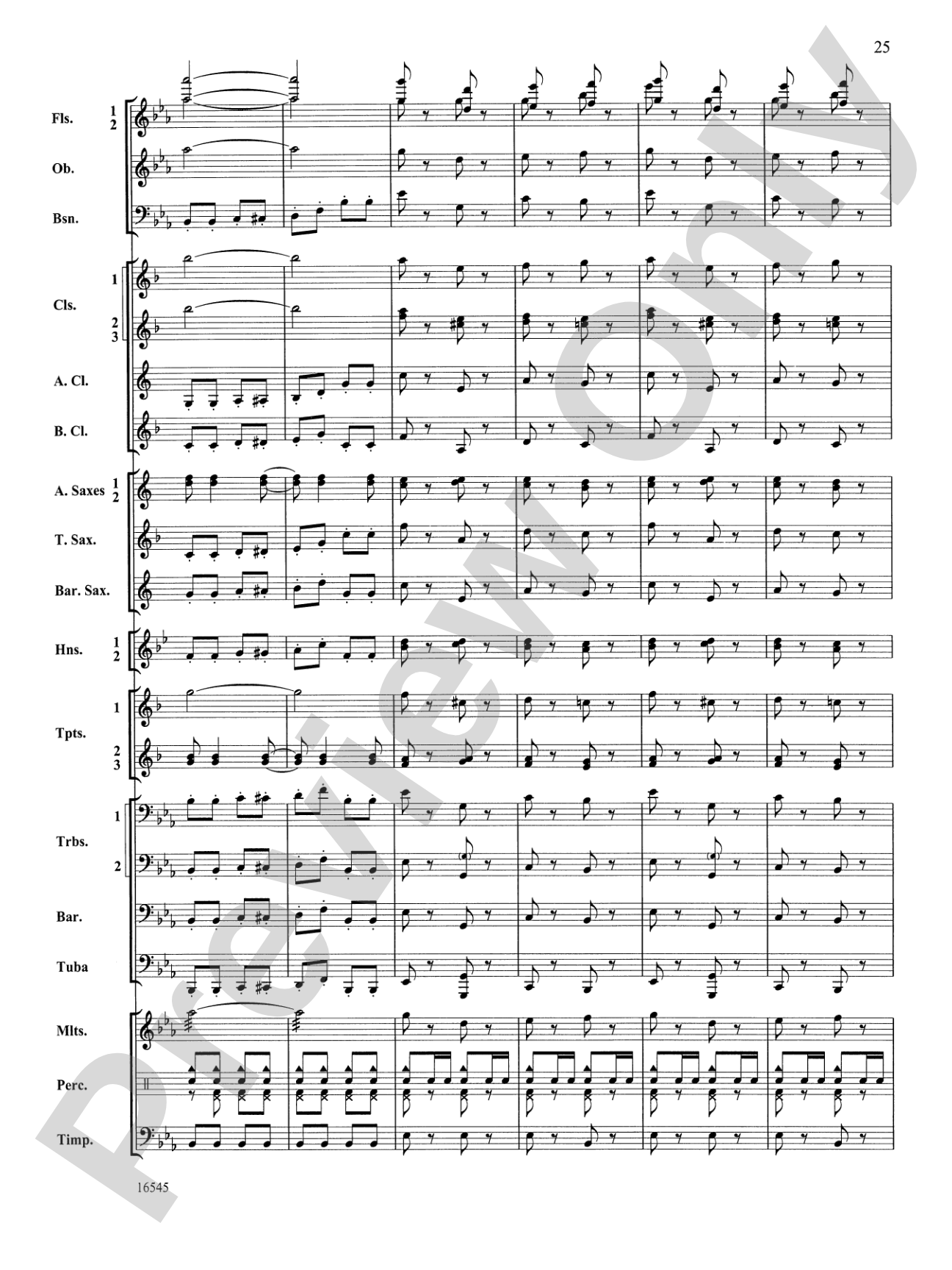 William Tell Overture: Concert Band Conductor Score & Parts