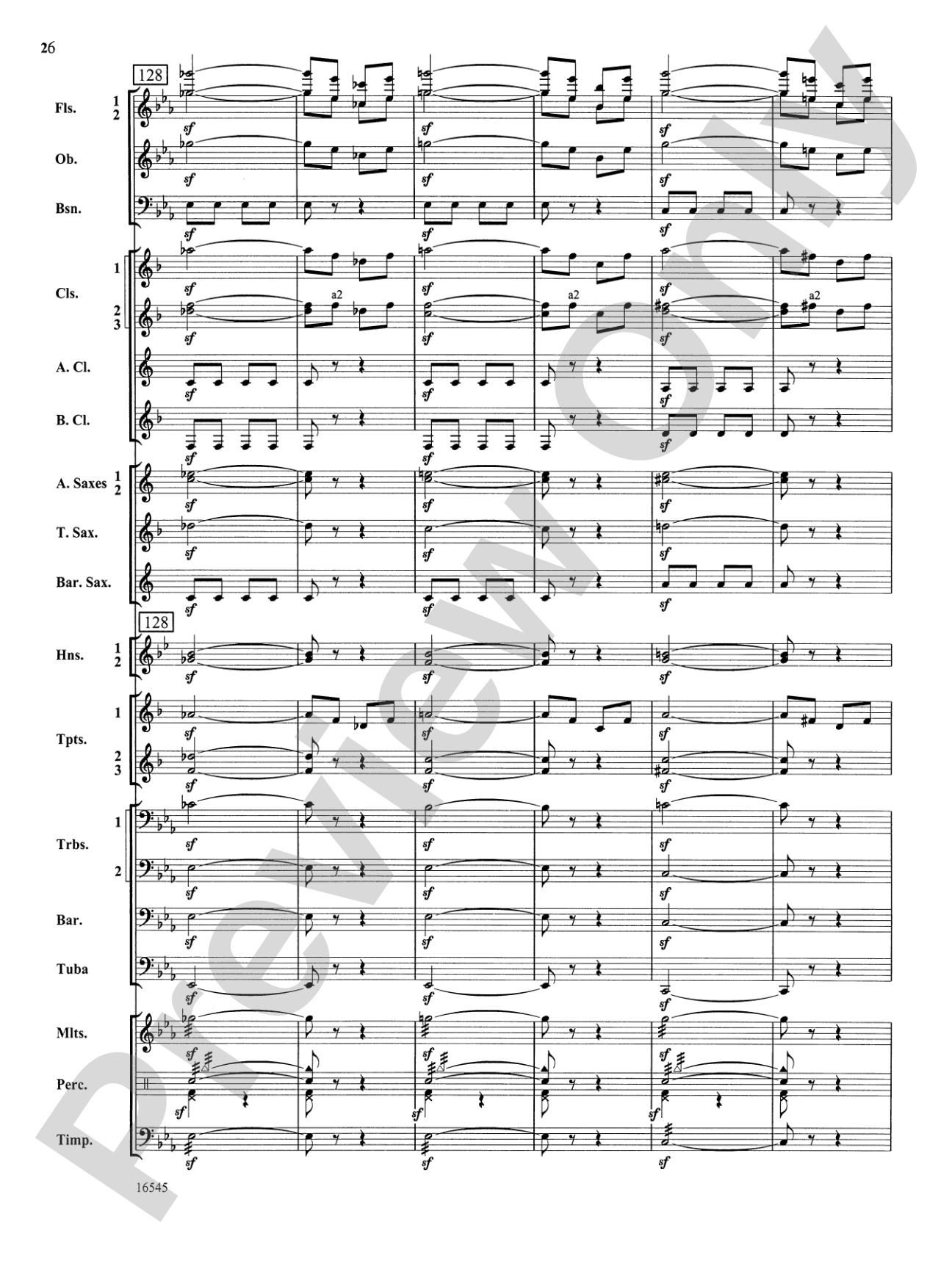 William Tell Overture: Concert Band Conductor Score & Parts