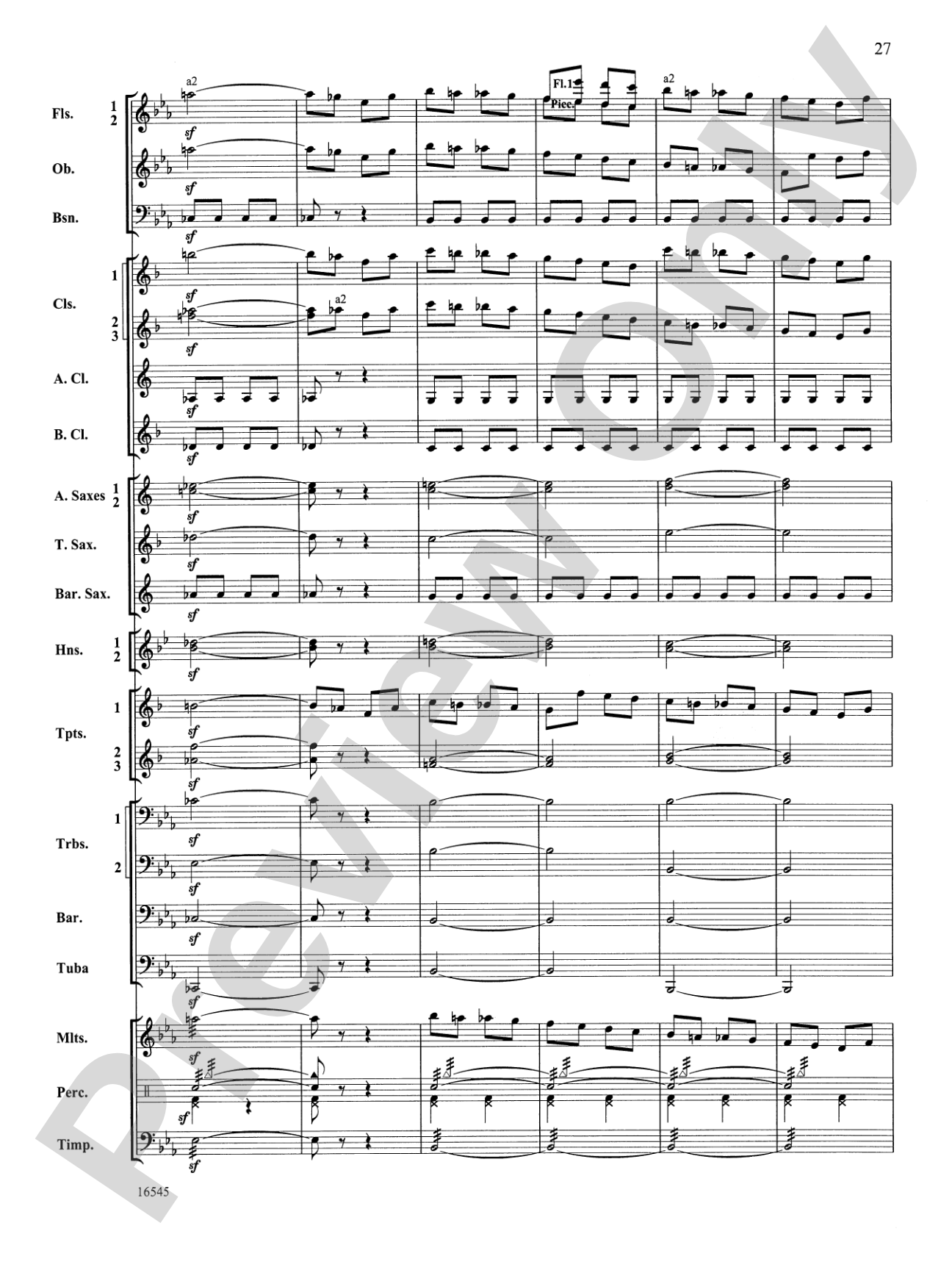 William Tell Overture: Concert Band Conductor Score & Parts