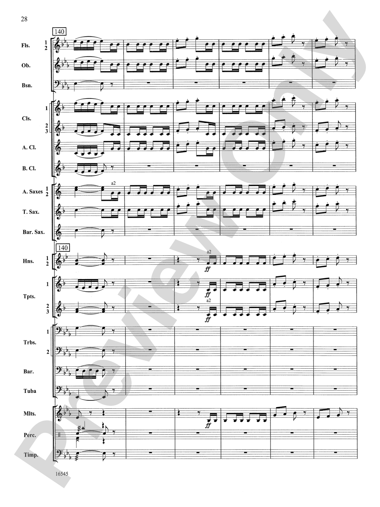 William Tell Overture: Concert Band Conductor Score & Parts