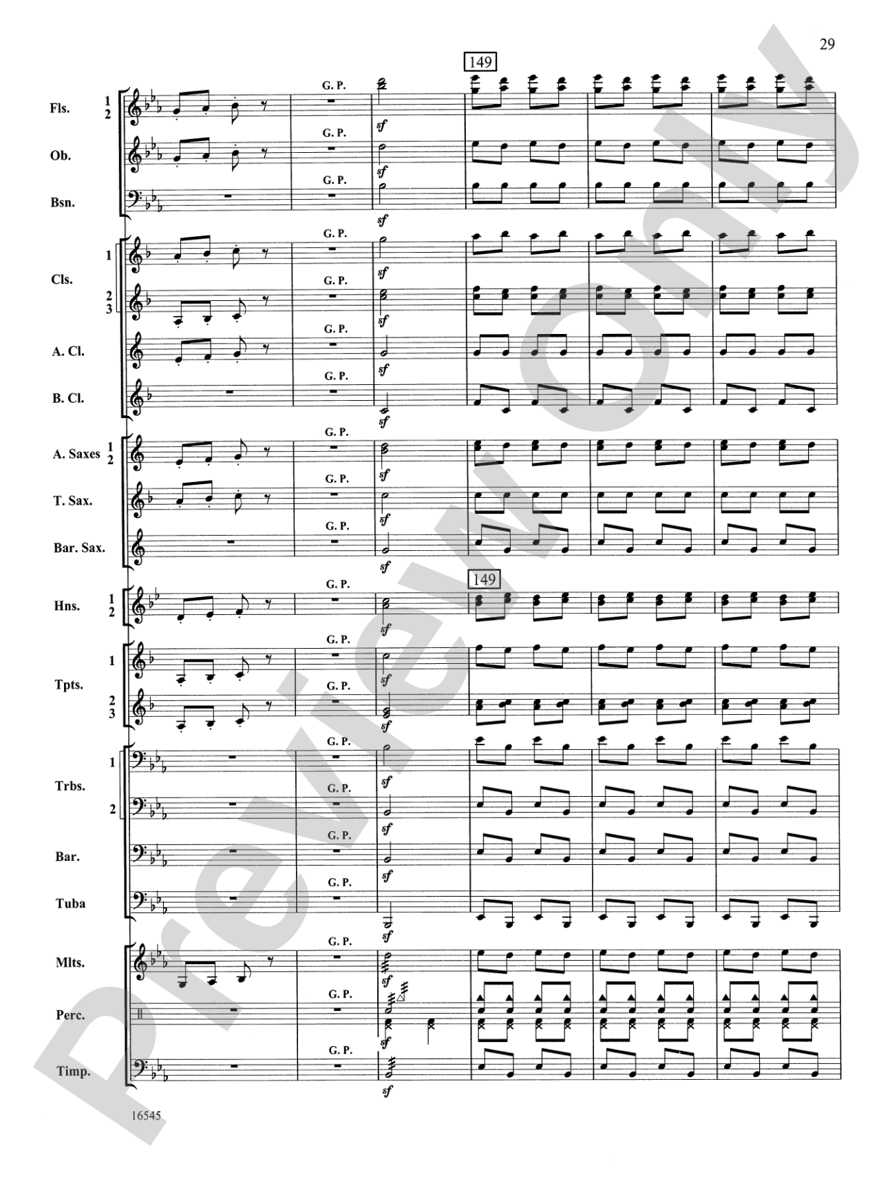 William Tell Overture: Concert Band Conductor Score & Parts