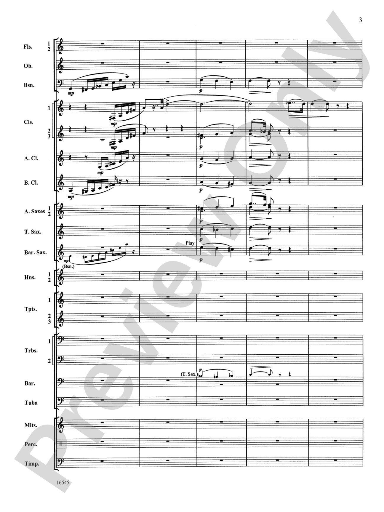 William Tell Overture: Concert Band Conductor Score & Parts