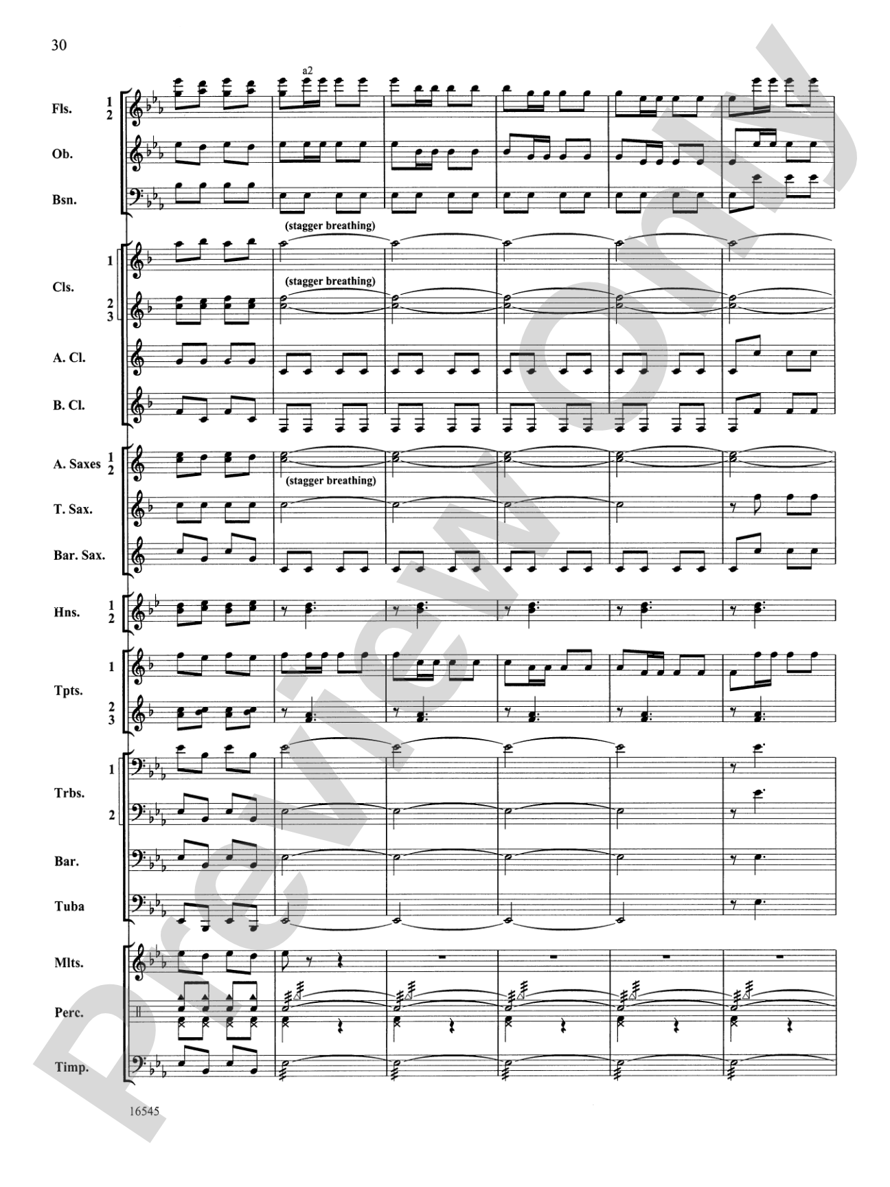 William Tell Overture: Concert Band Conductor Score & Parts