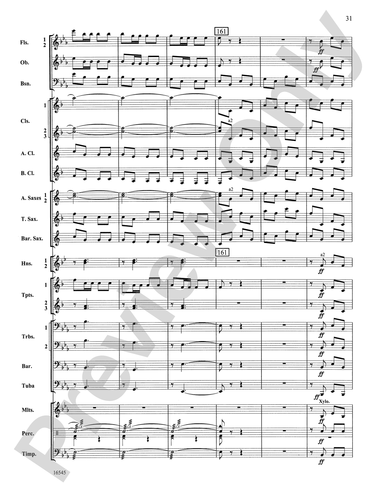 William Tell Overture: Concert Band Conductor Score & Parts