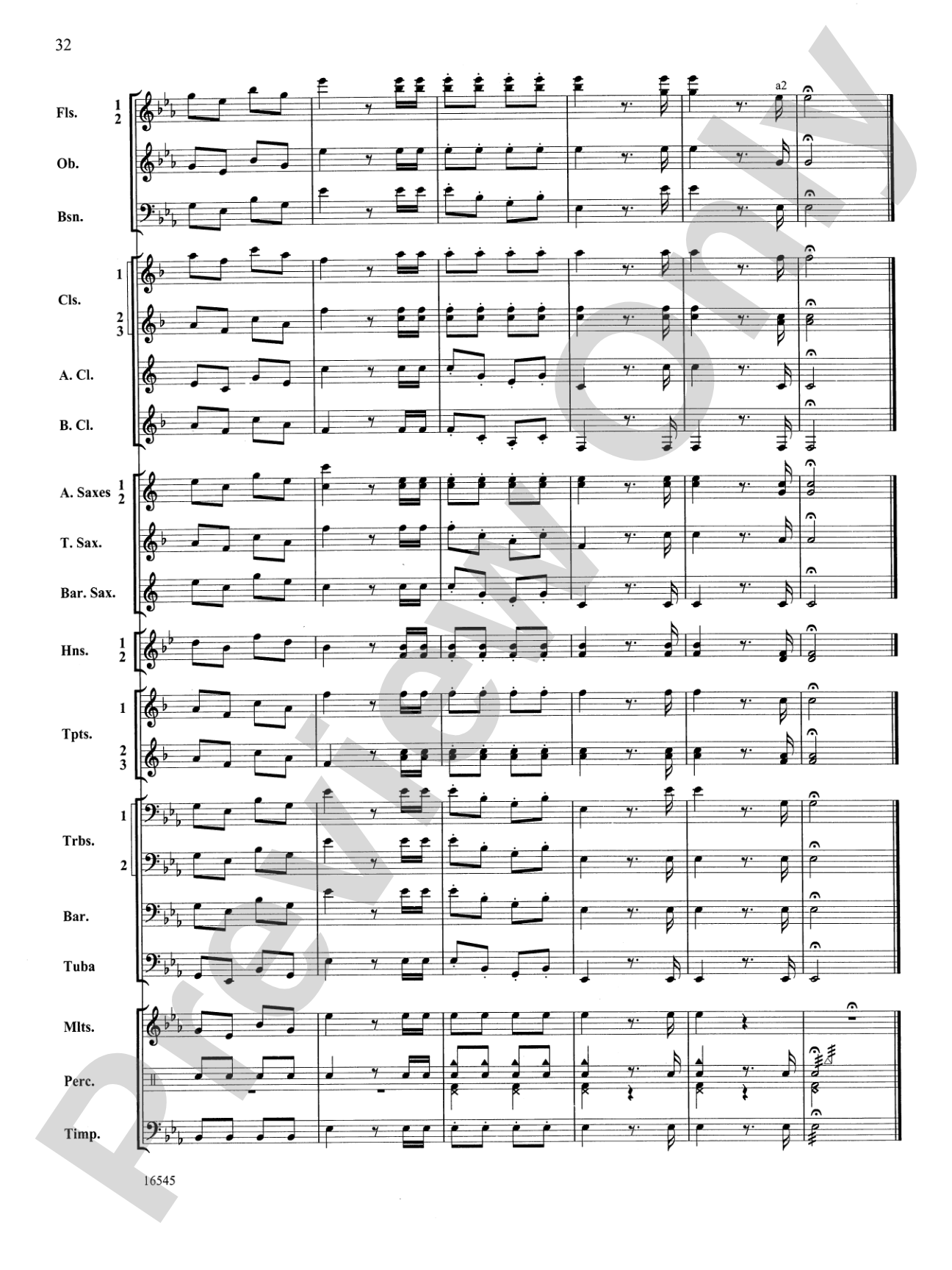 William Tell Overture: Concert Band Conductor Score & Parts
