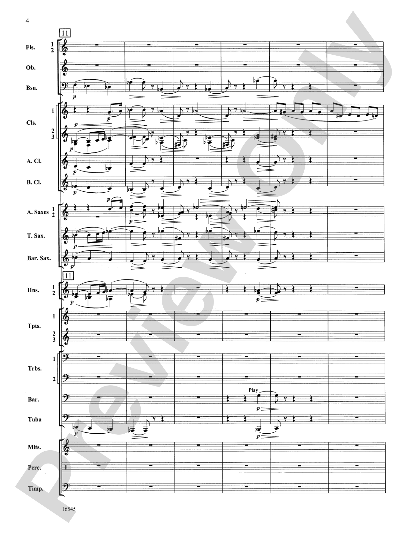 William Tell Overture: Concert Band Conductor Score & Parts