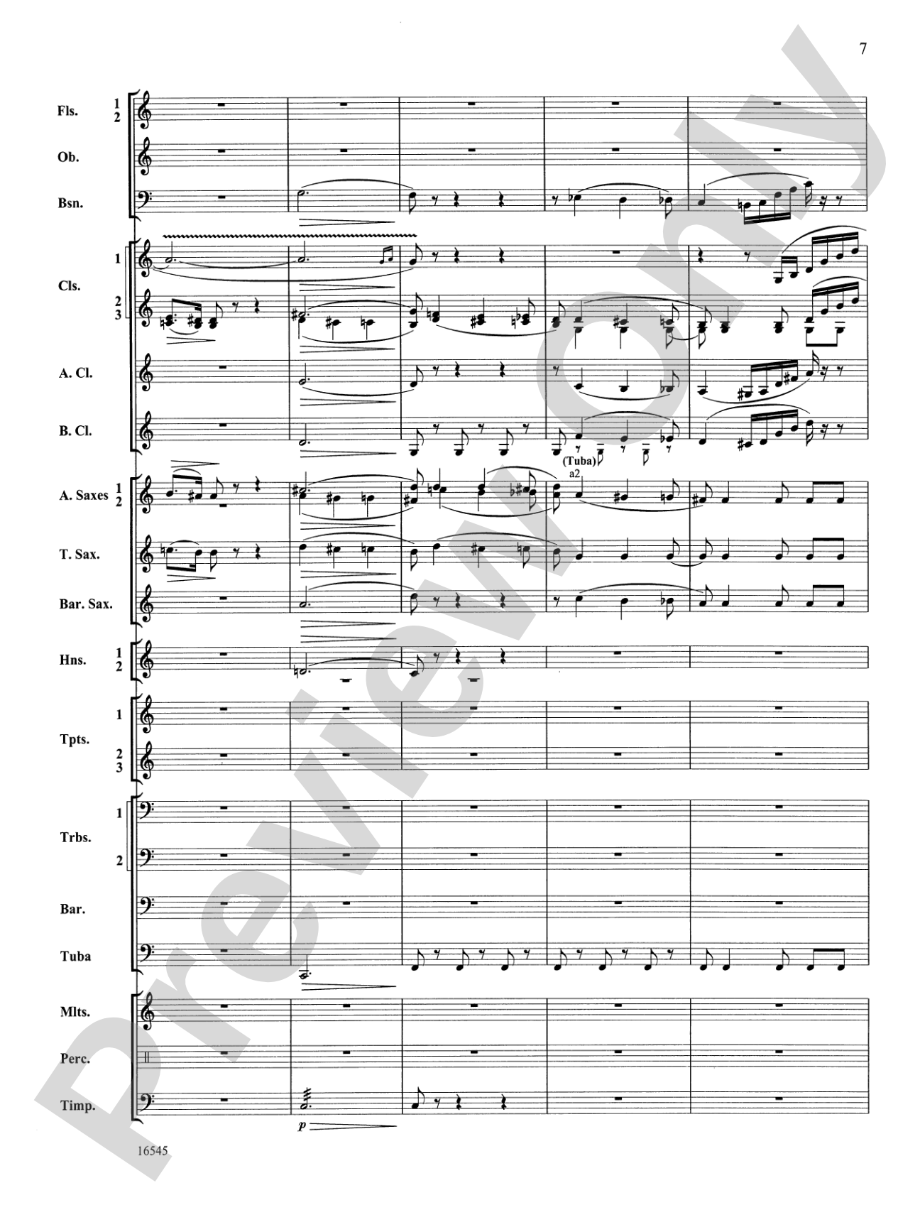 William Tell Overture: Concert Band Conductor Score & Parts