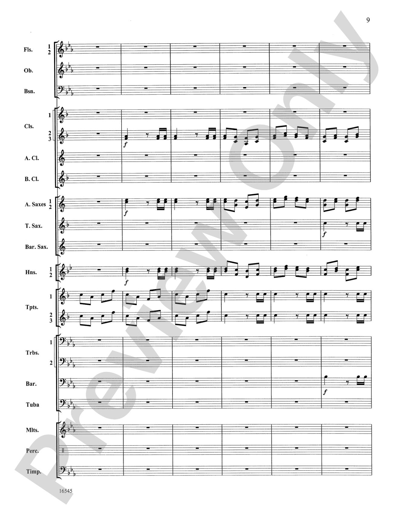 William Tell Overture: Concert Band Conductor Score & Parts