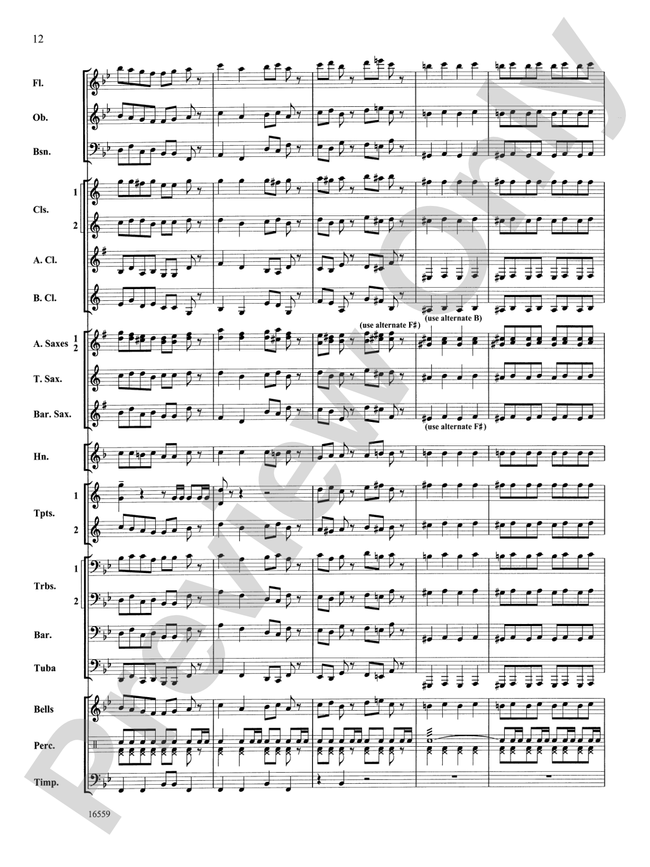 March Slav: Concert Band Conductor Score & Parts