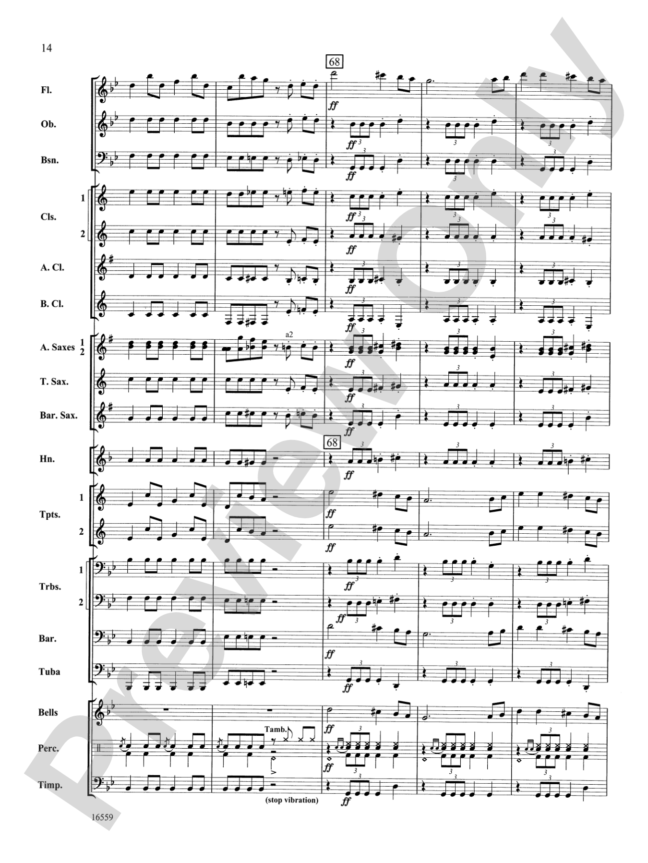 March Slav: Concert Band Conductor Score & Parts