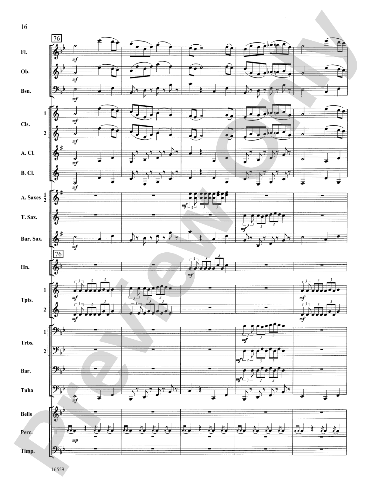 March Slav: Concert Band Conductor Score & Parts