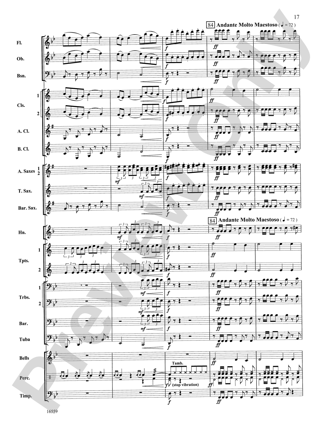 March Slav: Concert Band Conductor Score & Parts