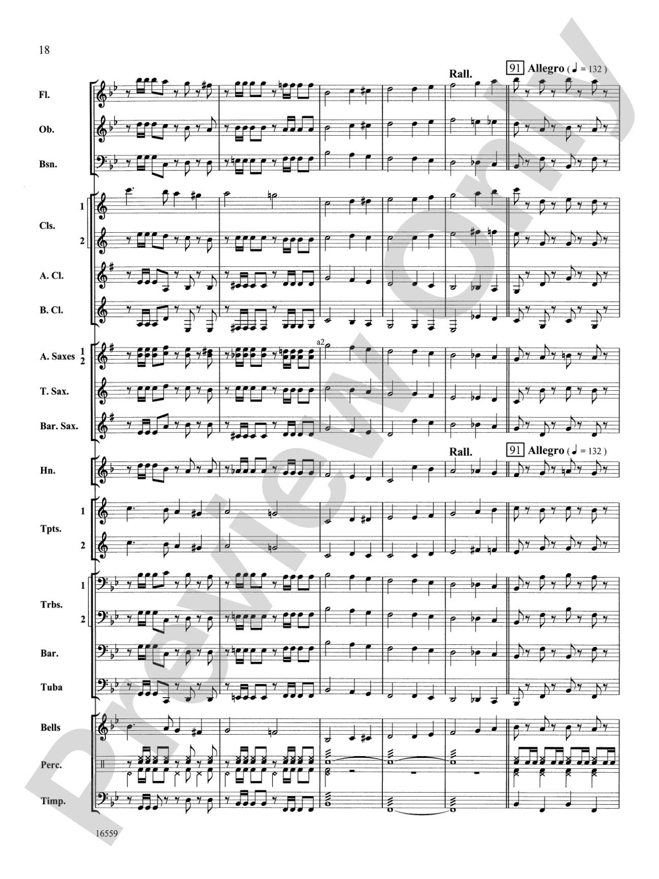 March Slav: Concert Band Conductor Score & Parts