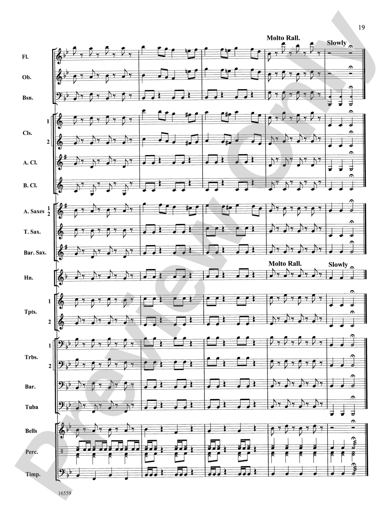 March Slav: Concert Band Conductor Score & Parts