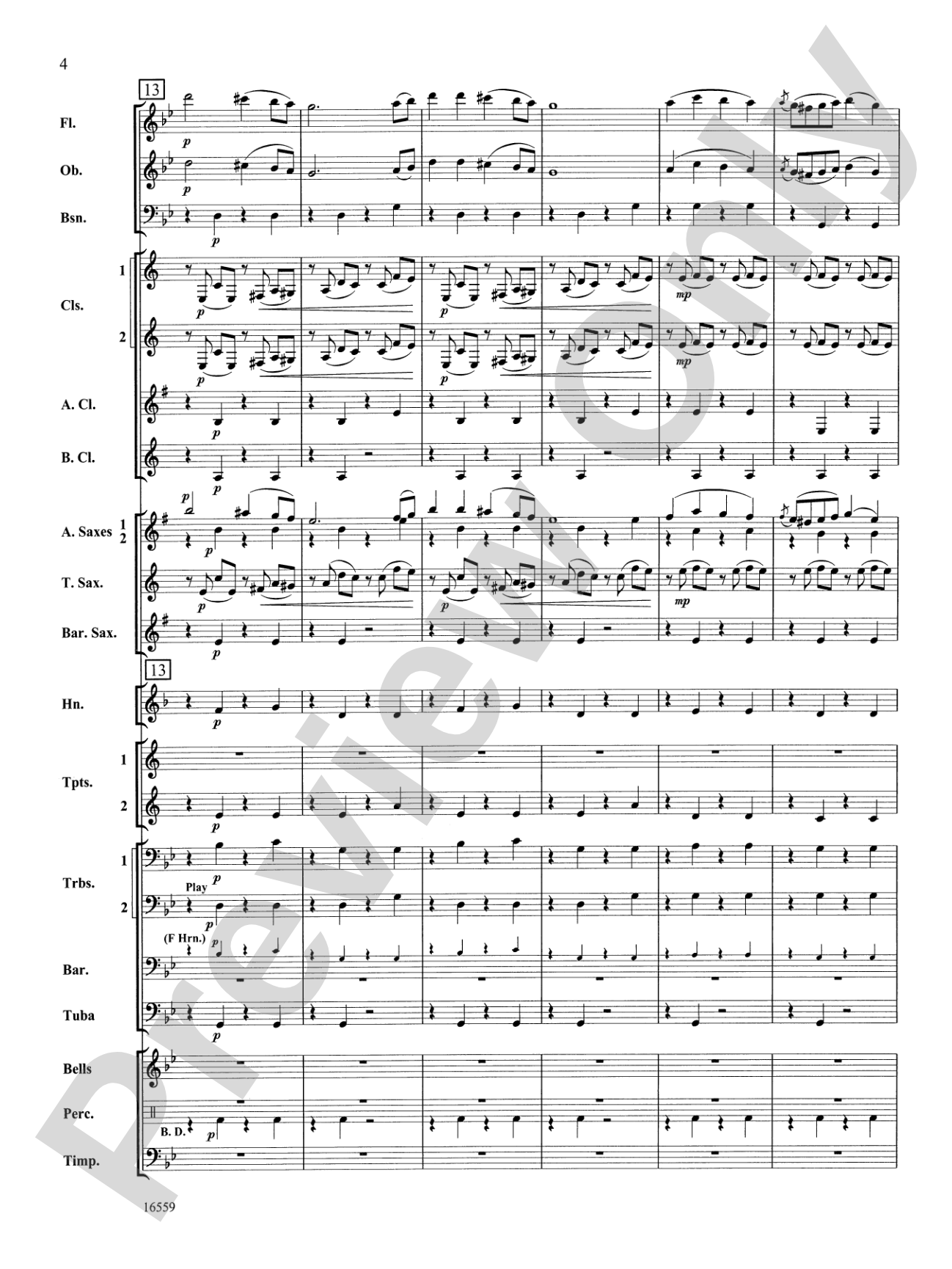 March Slav: Concert Band Conductor Score & Parts