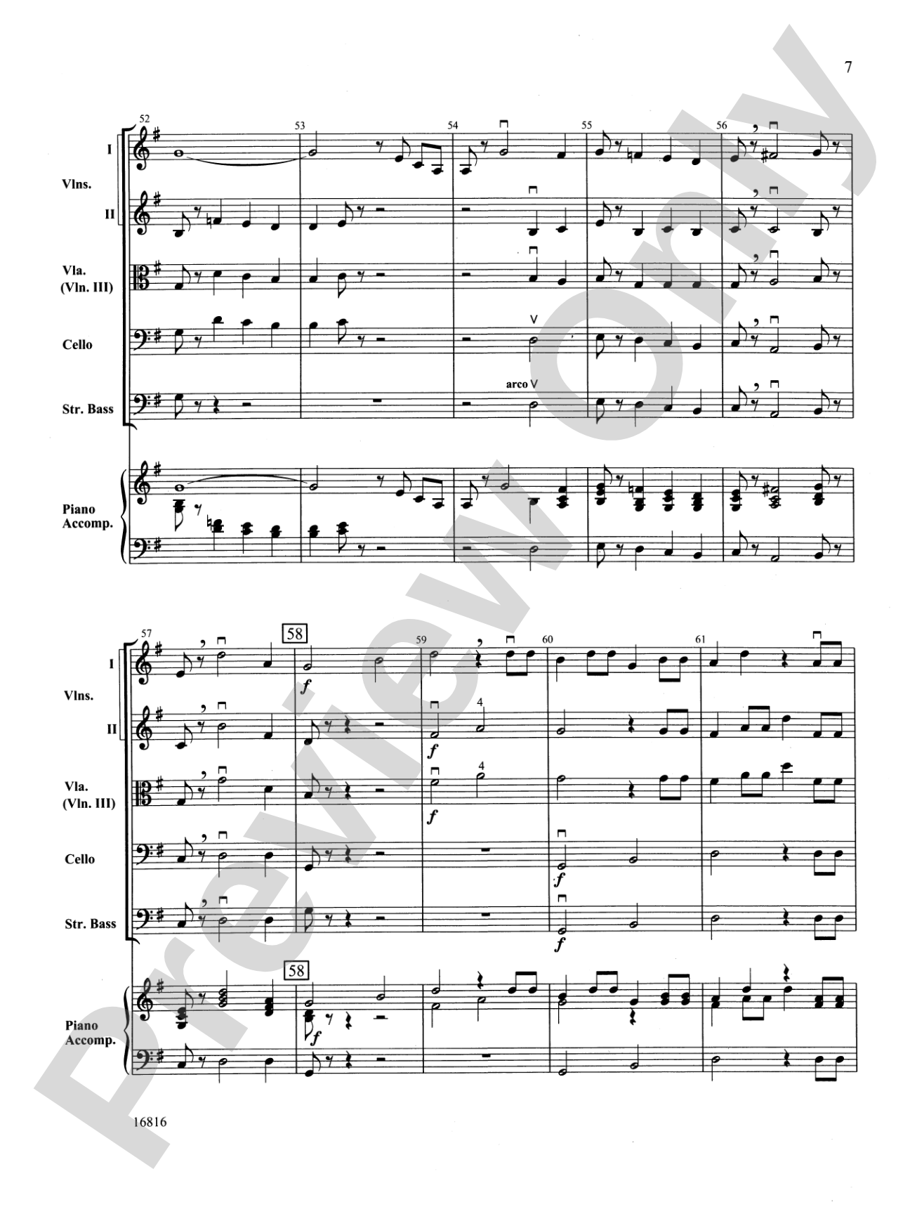 Mozart Serenade and Dance: String Orchestra Conductor Score & Parts