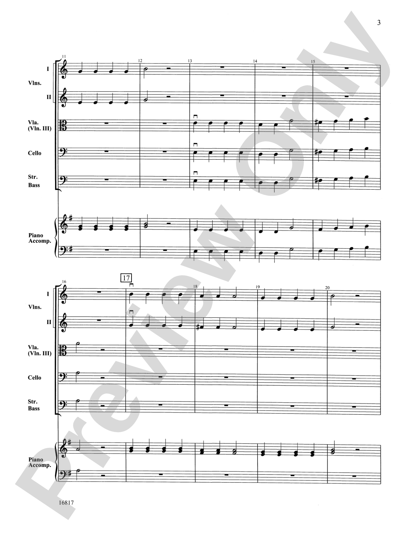 First Christmas March: String Orchestra Conductor Score & Parts