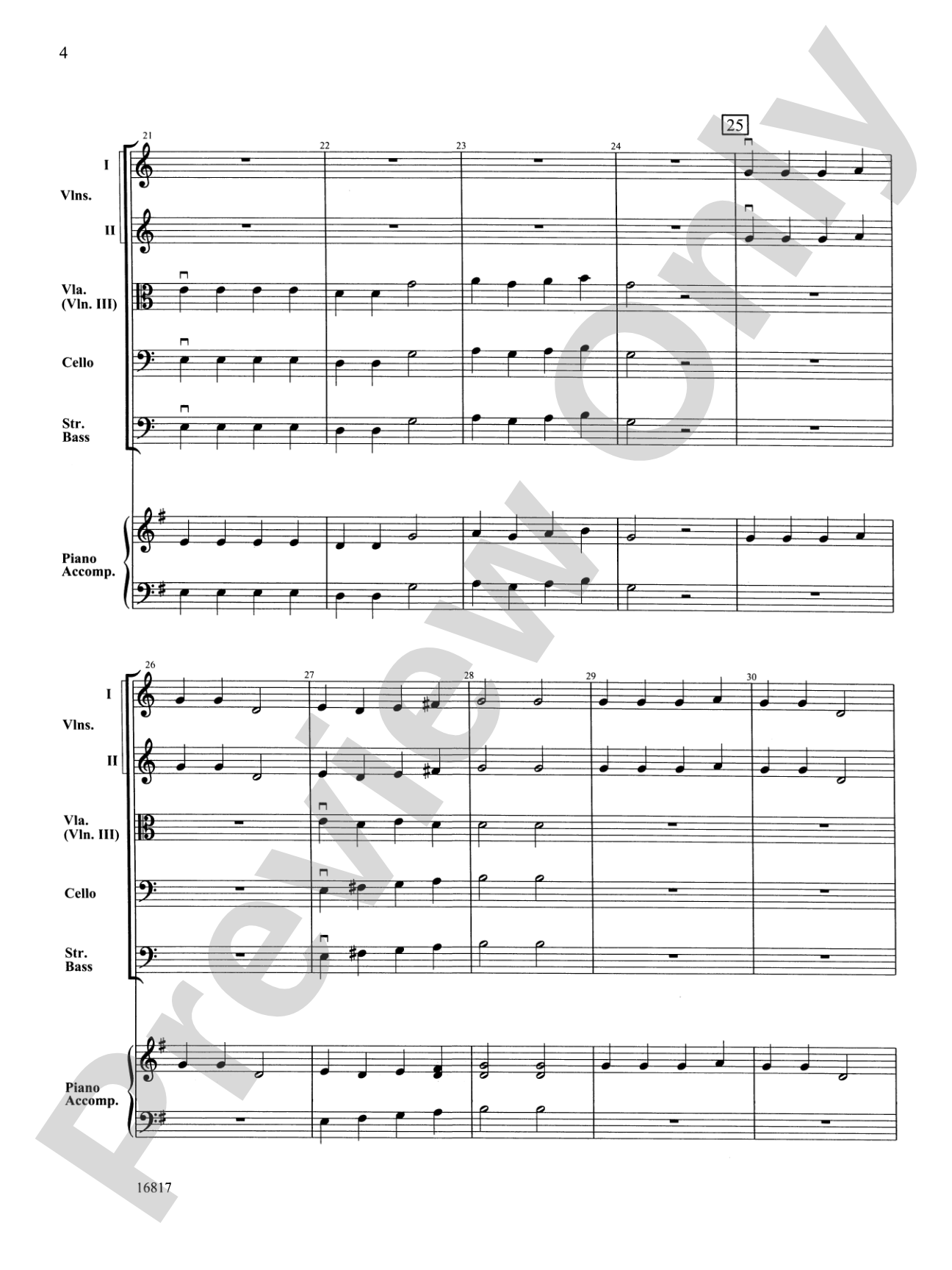 First Christmas March: String Orchestra Conductor Score & Parts