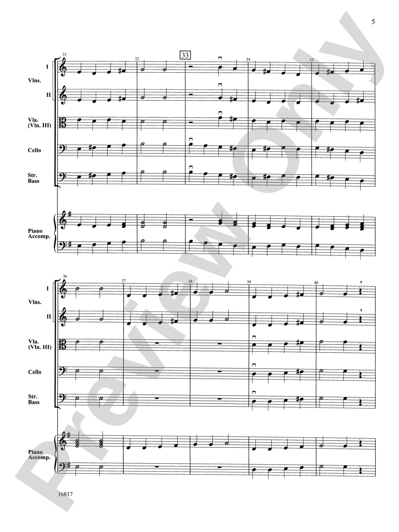 First Christmas March: String Orchestra Conductor Score & Parts