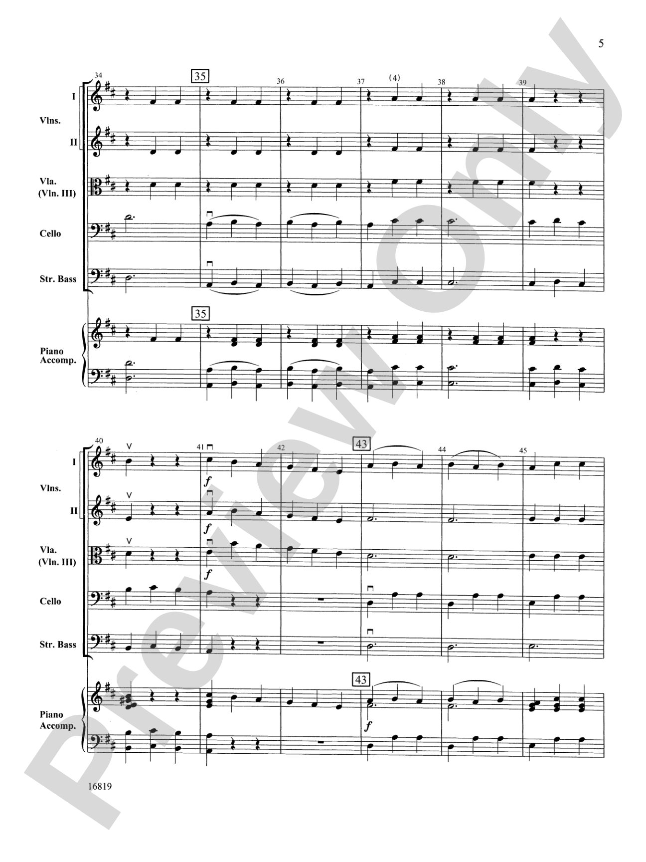 Skaters' Waltz: String Orchestra Conductor Score & Parts