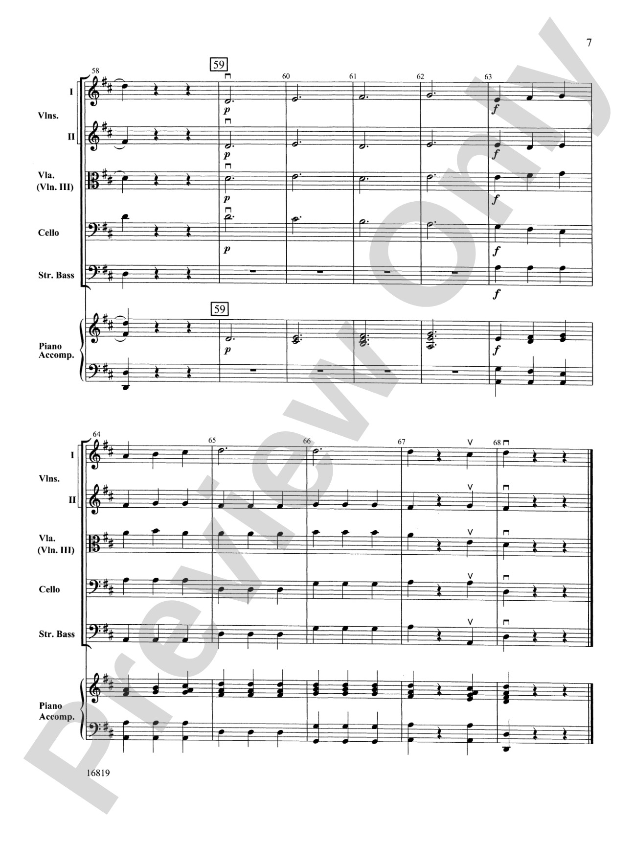 Skaters' Waltz: String Orchestra Conductor Score & Parts