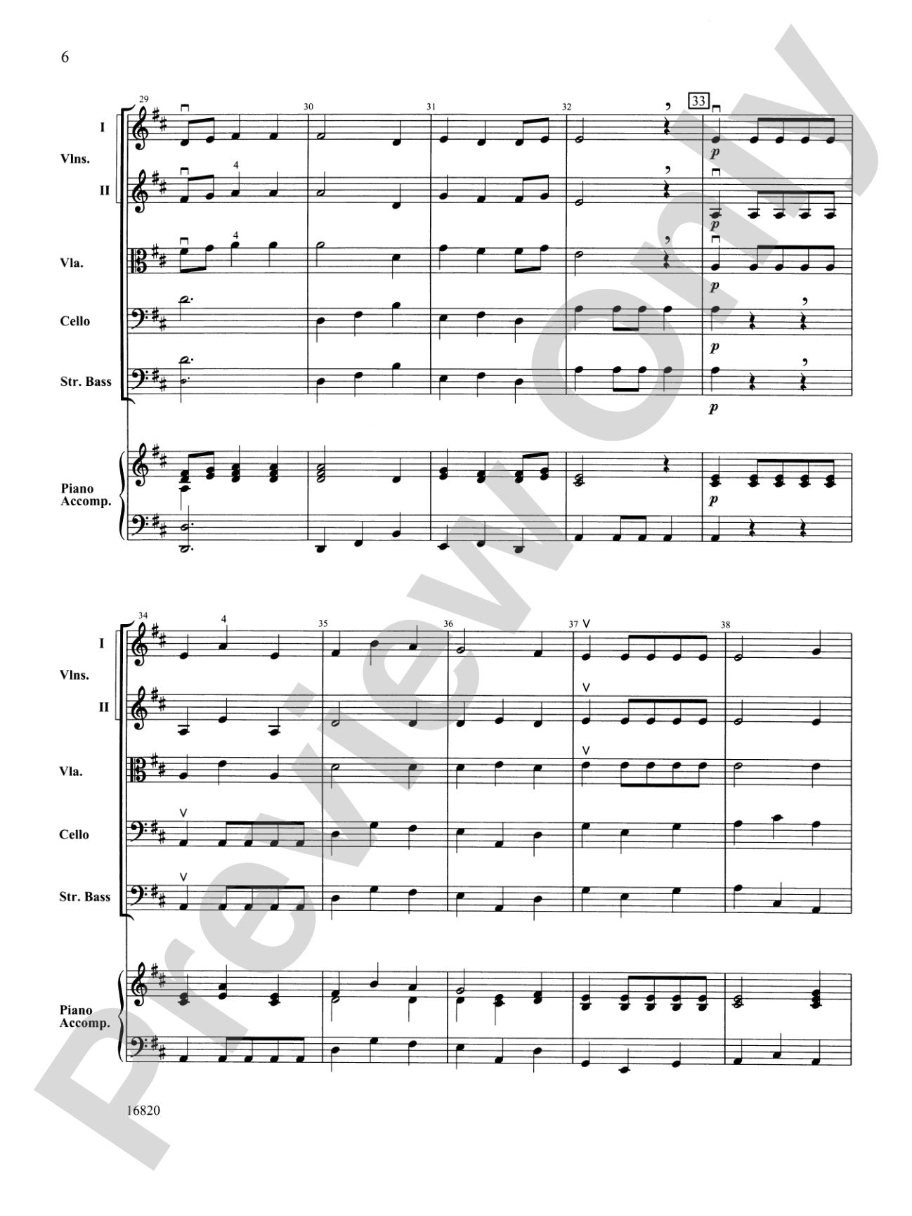 Minuet from Water Music: String Orchestra Conductor Score & Parts