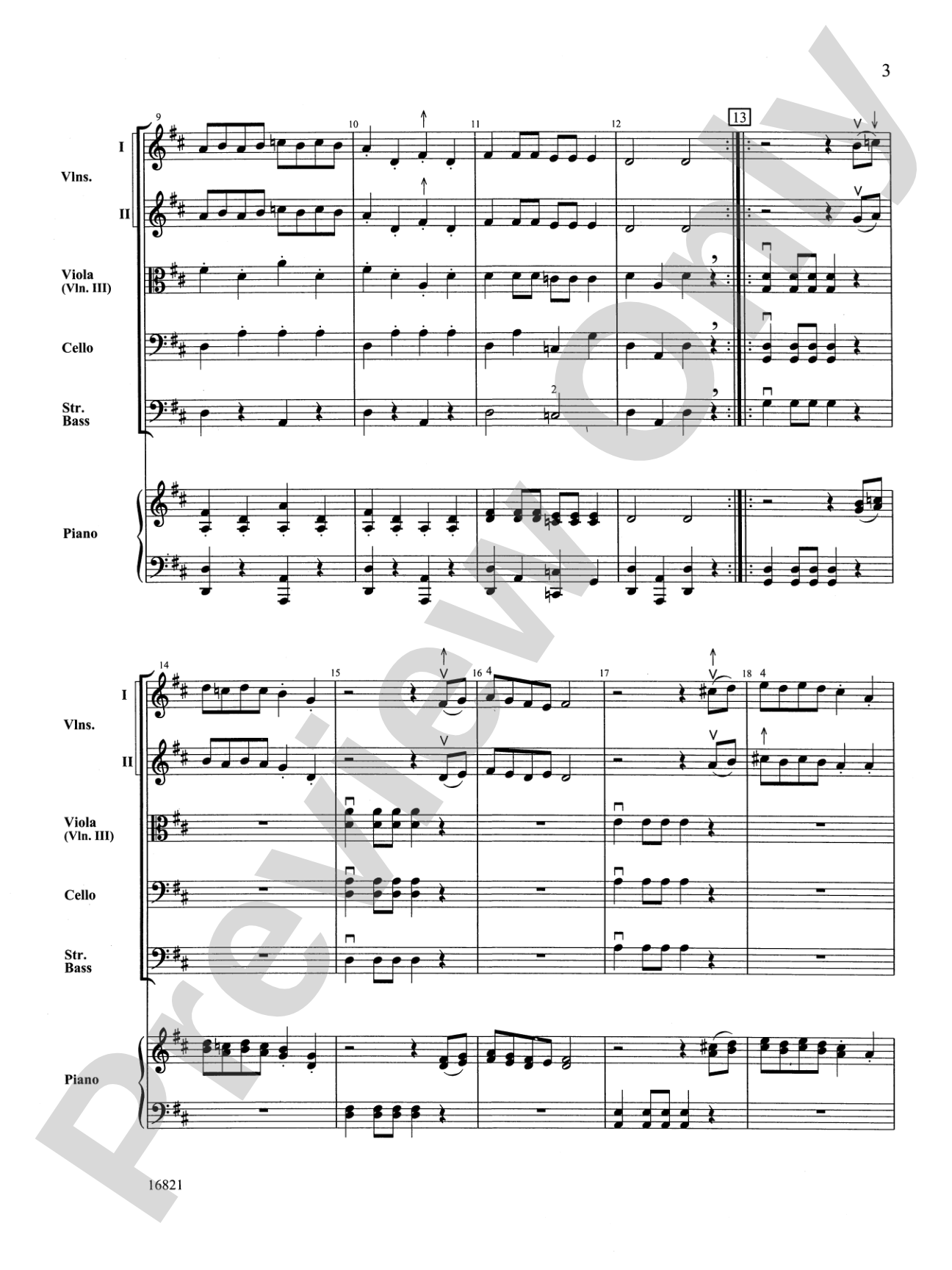 Fiddles on Fire: String Orchestra Conductor Score & Parts