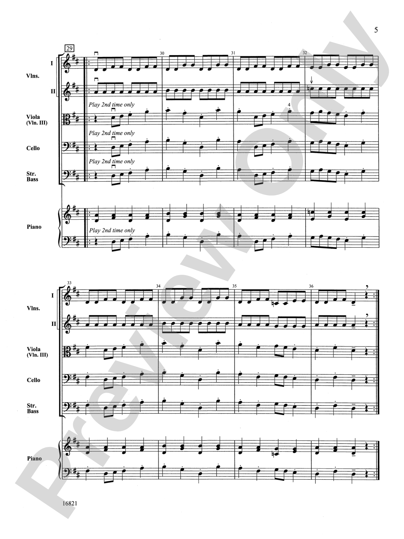 Fiddles on Fire: String Orchestra Conductor Score & Parts