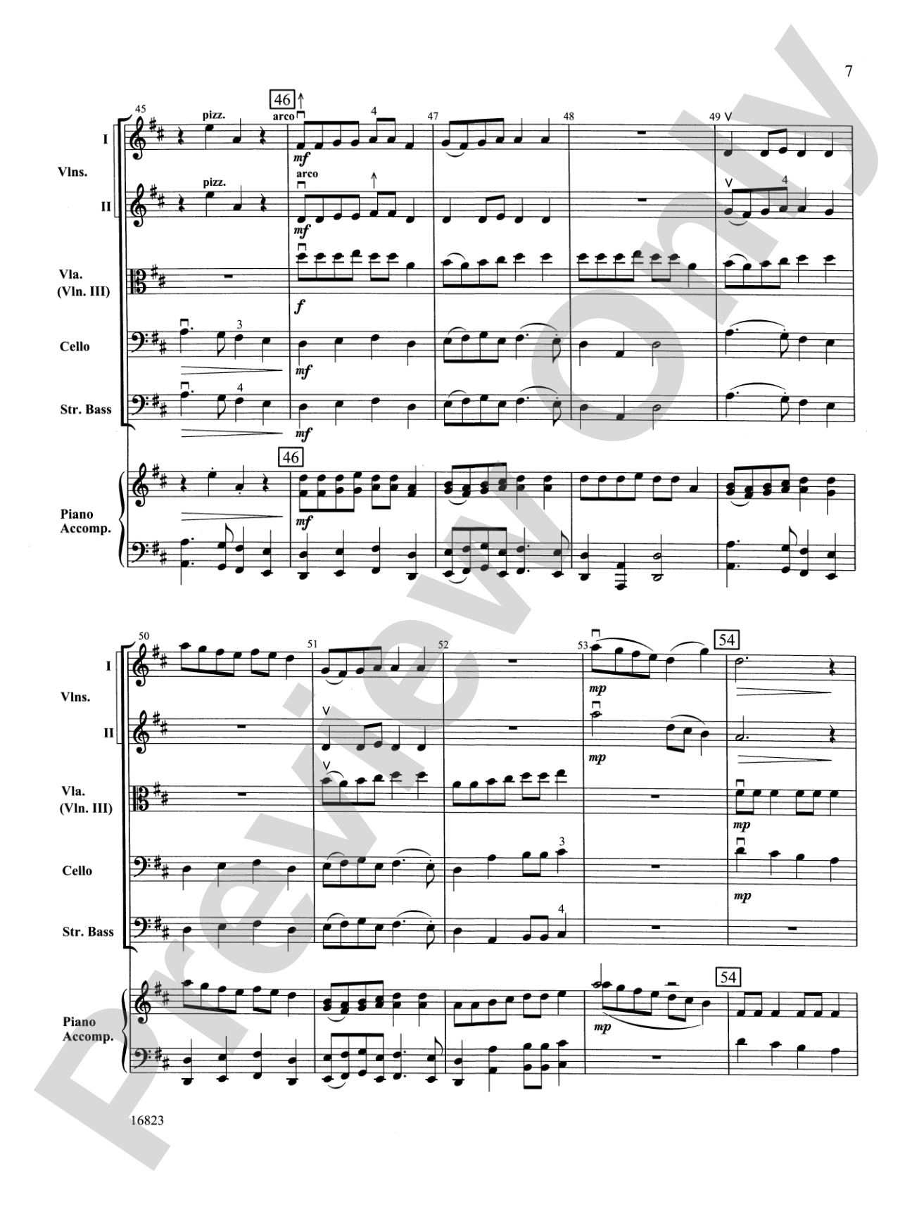 Santa Plays the Viola: String Orchestra Conductor Score & Parts