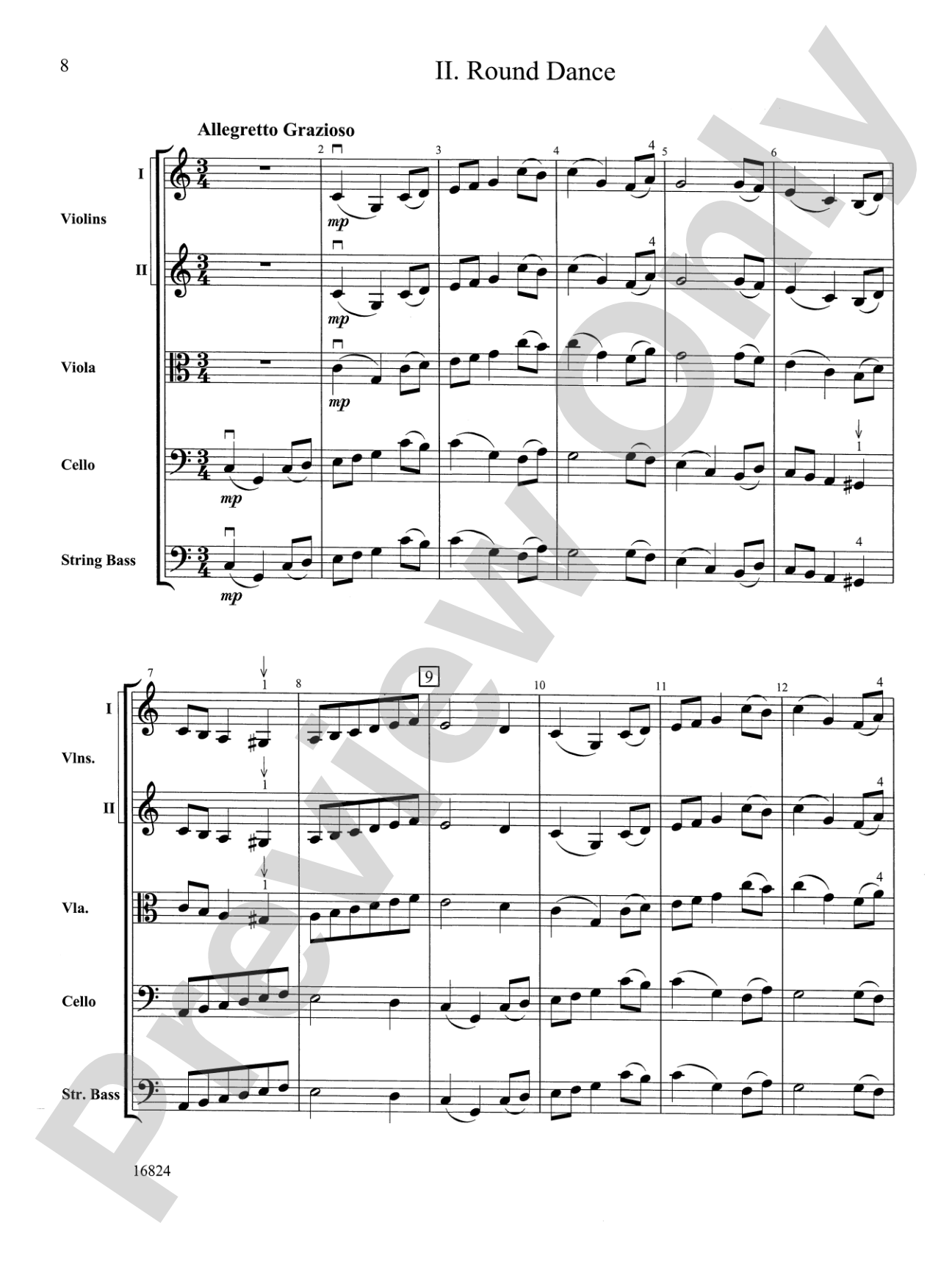 Geometric Dances: Score