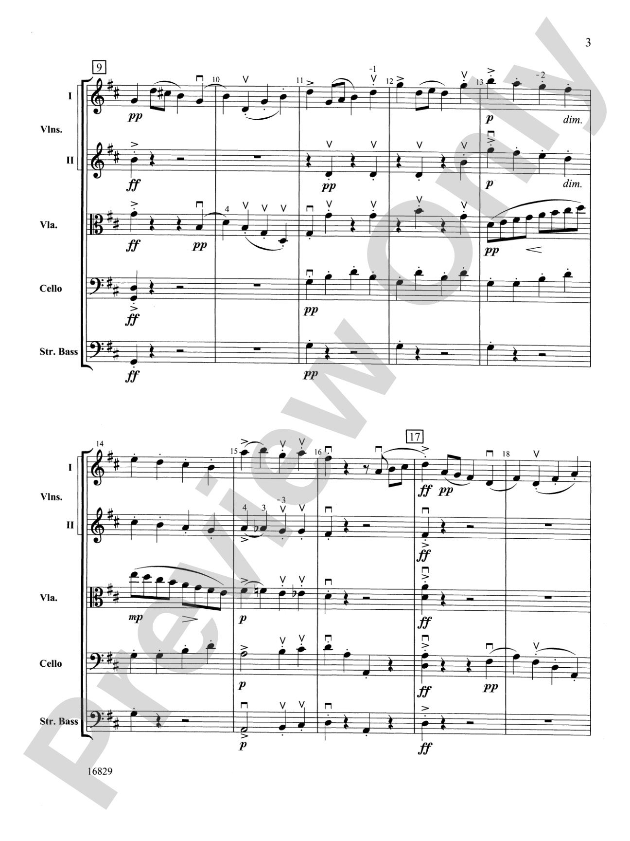 Classical Symphony: String Orchestra Conductor Score & Parts